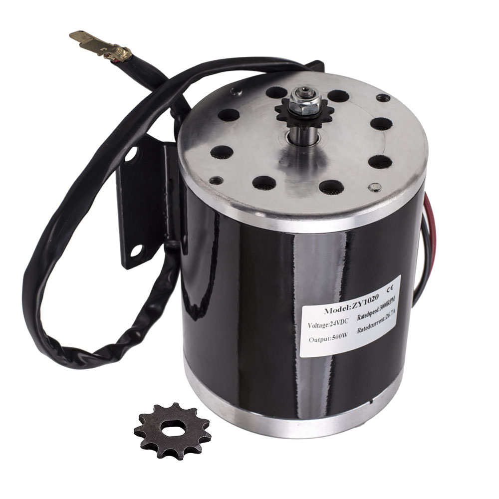 500W 24V gebürsteter Elektromotor for E-Bike Scooter Go Kart  Bike 2800-3000 RPM
