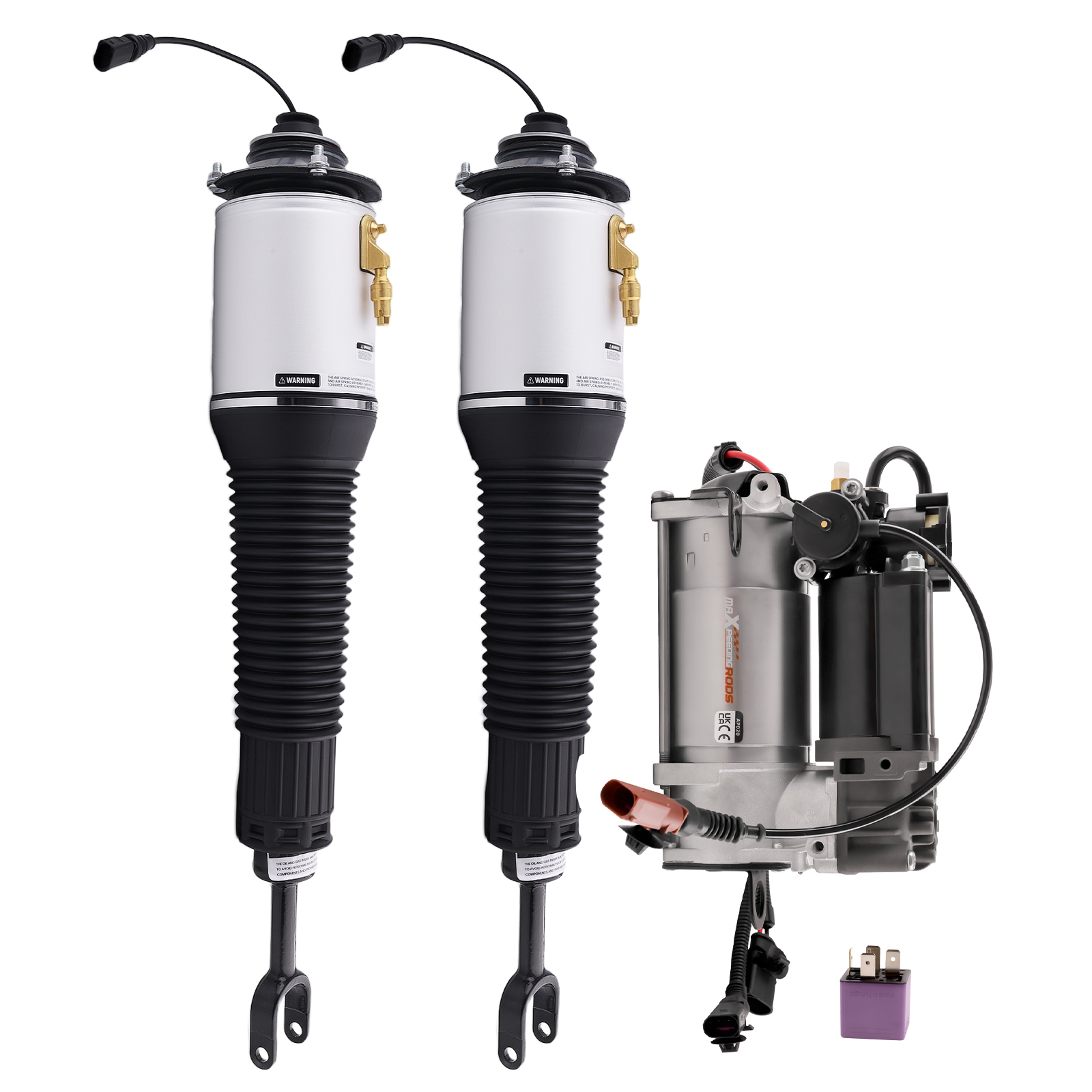 2x Avant Air Suspension Pneumatique for Audi A8 D3 4e 04-10 & Compressor