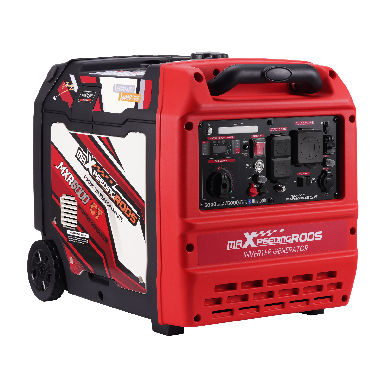 120V/240V Emergency Backup Generator 6KW with CO Shutdown App/Electric Start