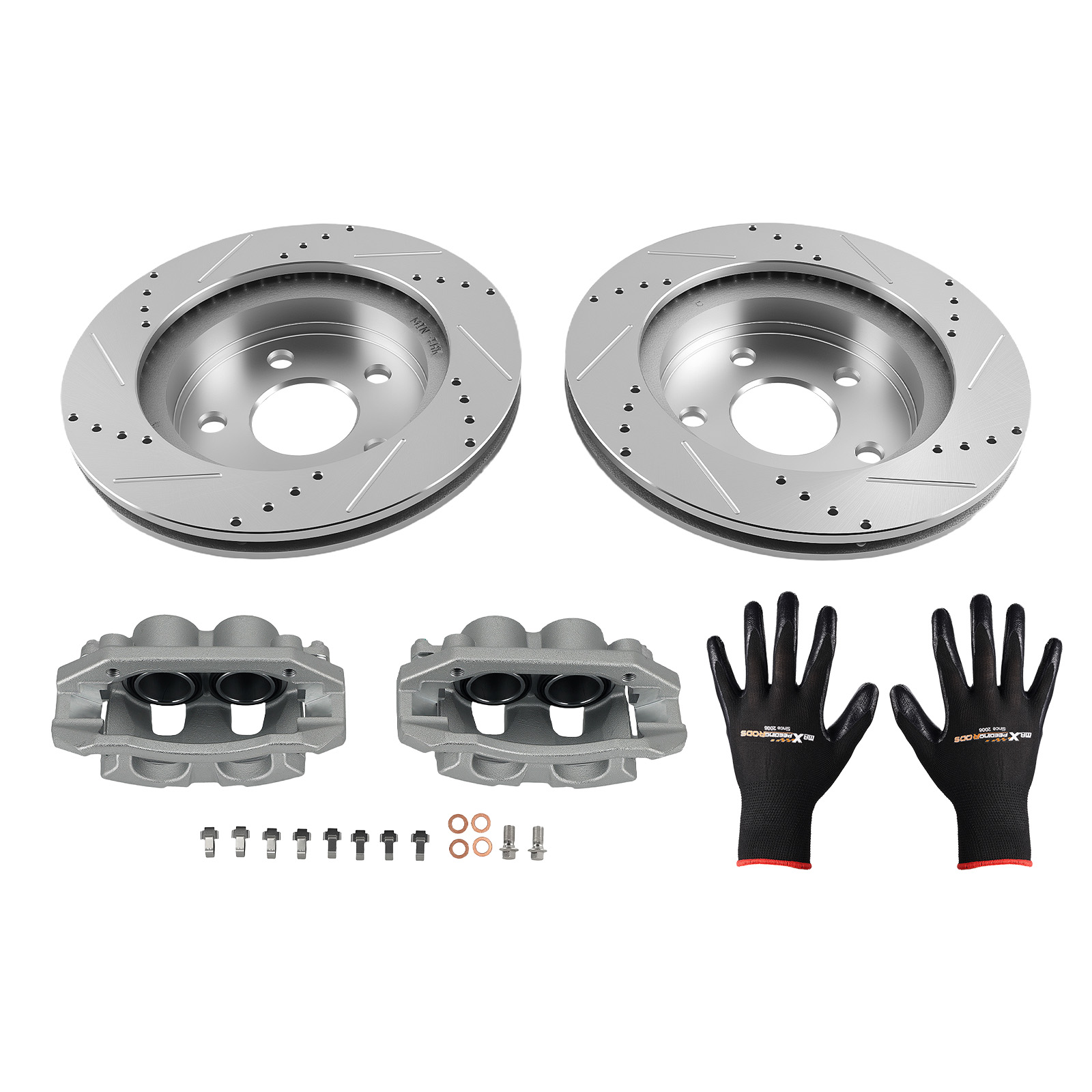 336mm Front Brake Rotors+Brake Caliper For Ram 1500 11-18/Ram 1500 Classic 19-22