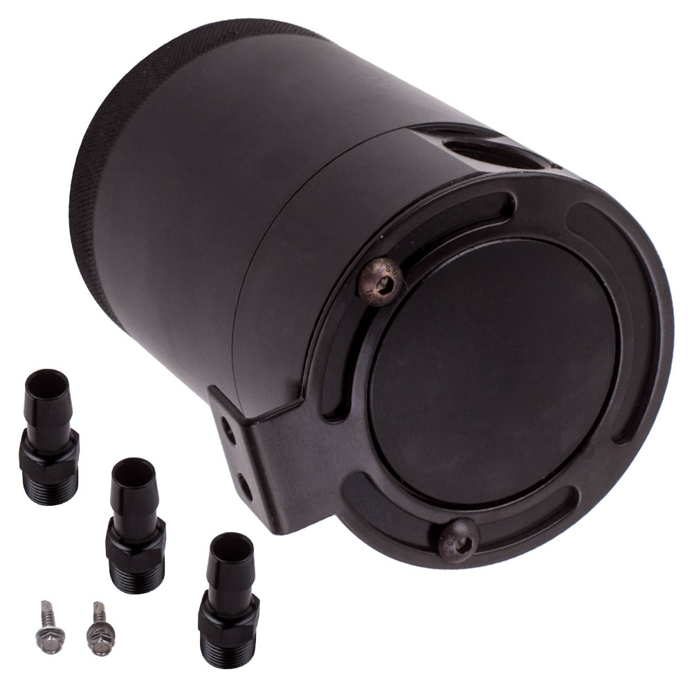 Universal Racing Baffled 3-Ports Oil Catch Can/Tank/Reservoir Air-Oil Separator