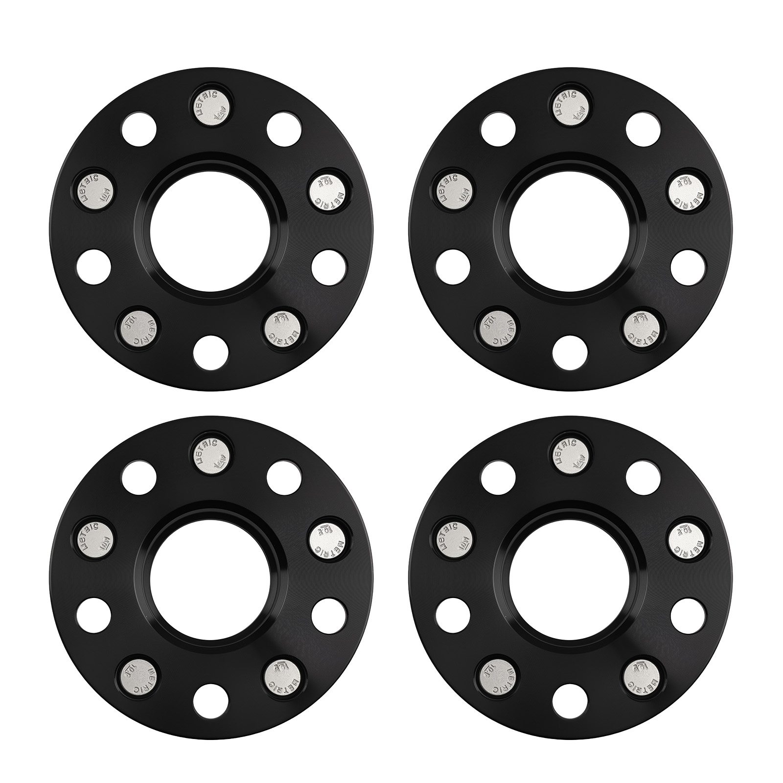 4x 25mm Wheel Spacers for Honda Accord CR-V Civic 5x114.3mm M12x1.5 64.1mm