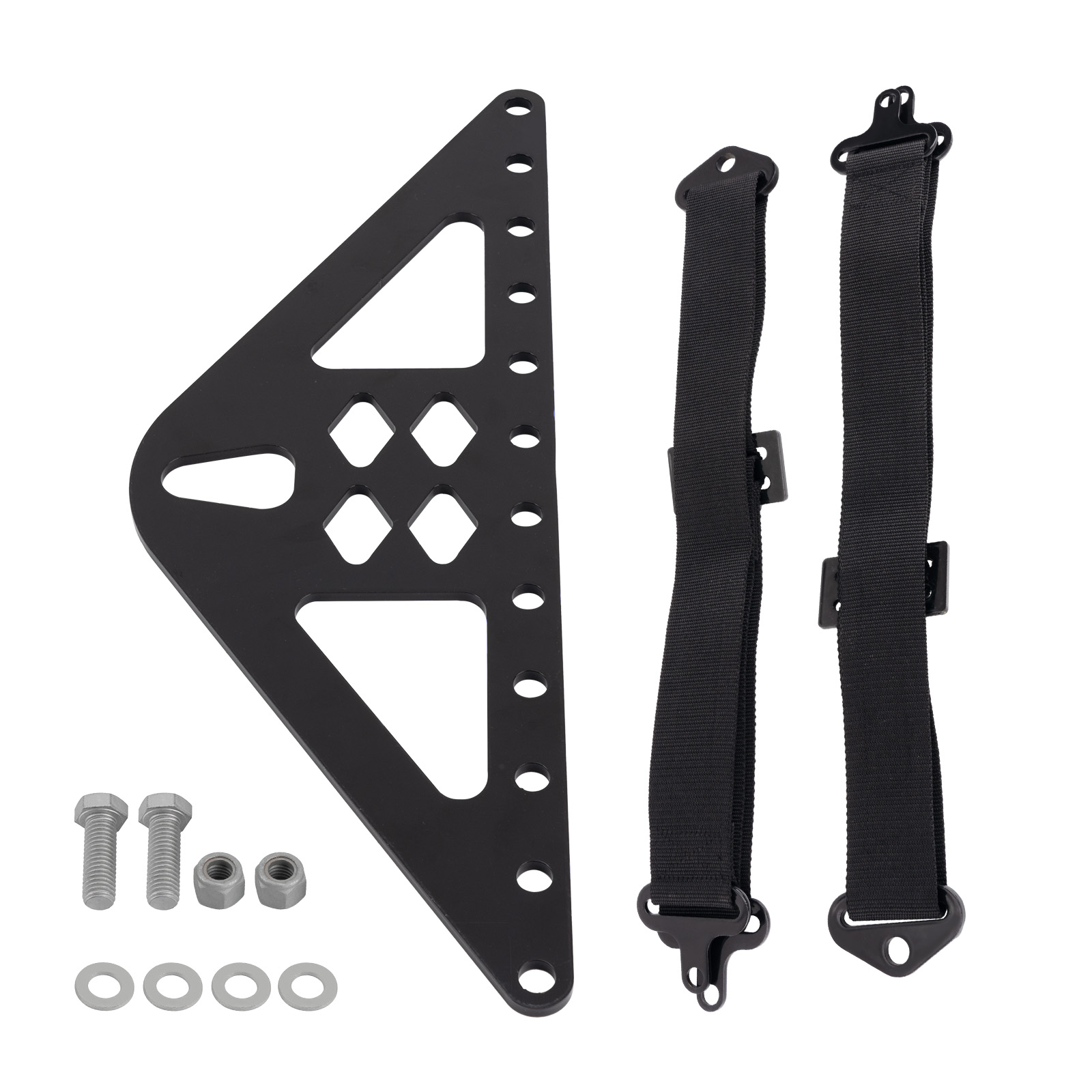 Engine Lift Bracket Kit 4-Point Steel 1200lb w/Nylon Straps Mounting Hardware