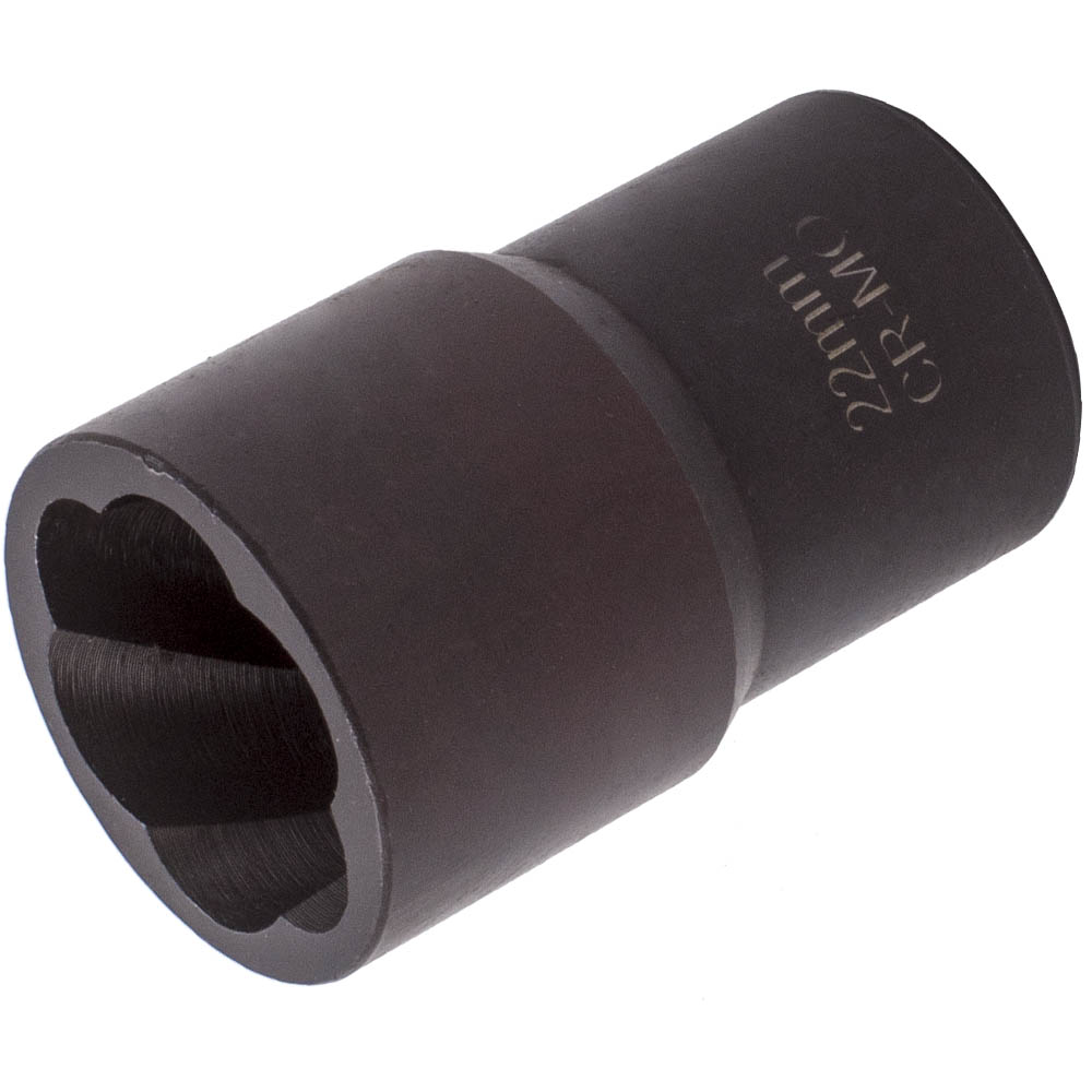 5PCS Twist Socket Lug Nut Lock Remover Extractor Tool Kit 17mm 19mm 21mm 22mm