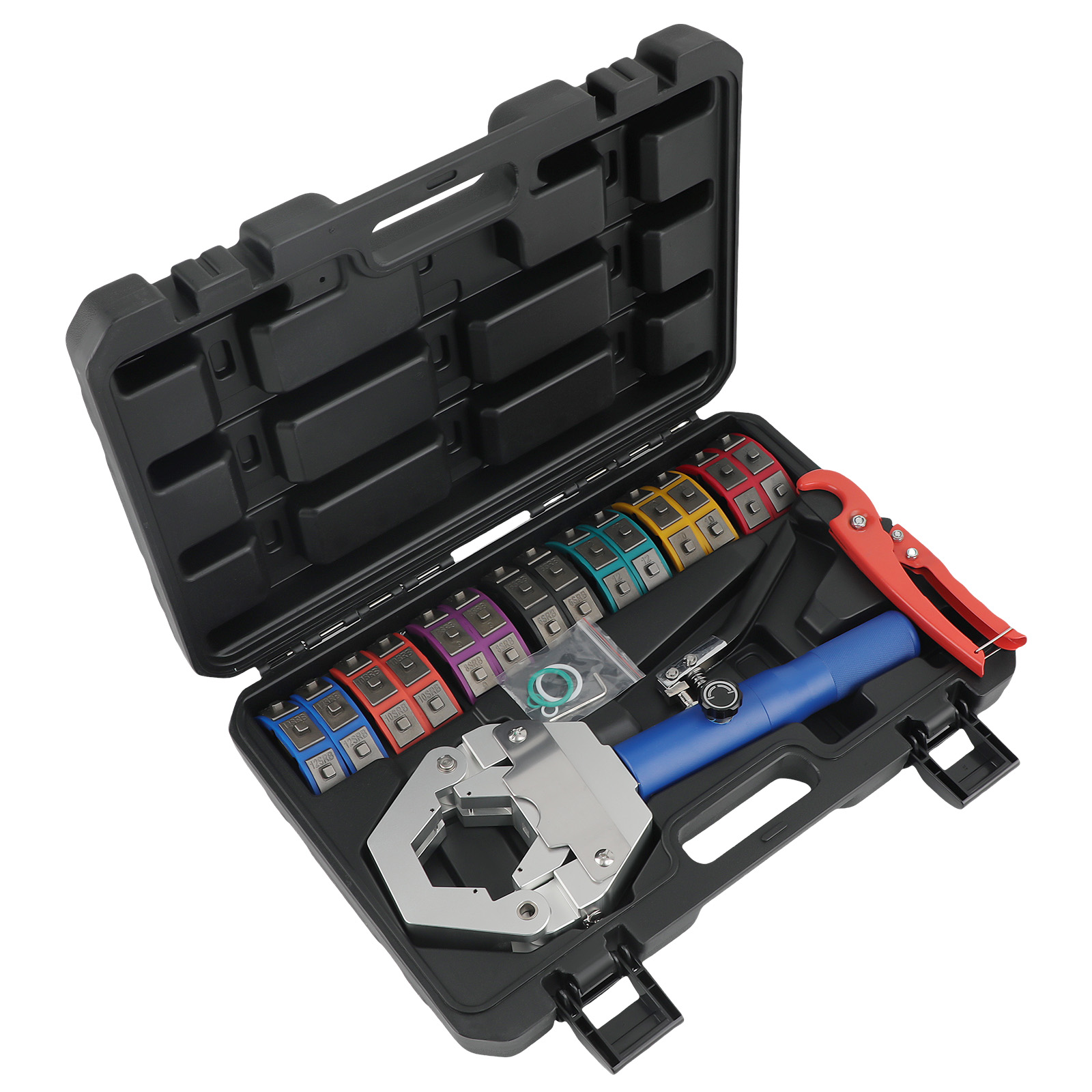 Auto AC Repair Tool Kit 71500 Hydraulic Crimper with 7 Dies Set #6-#12