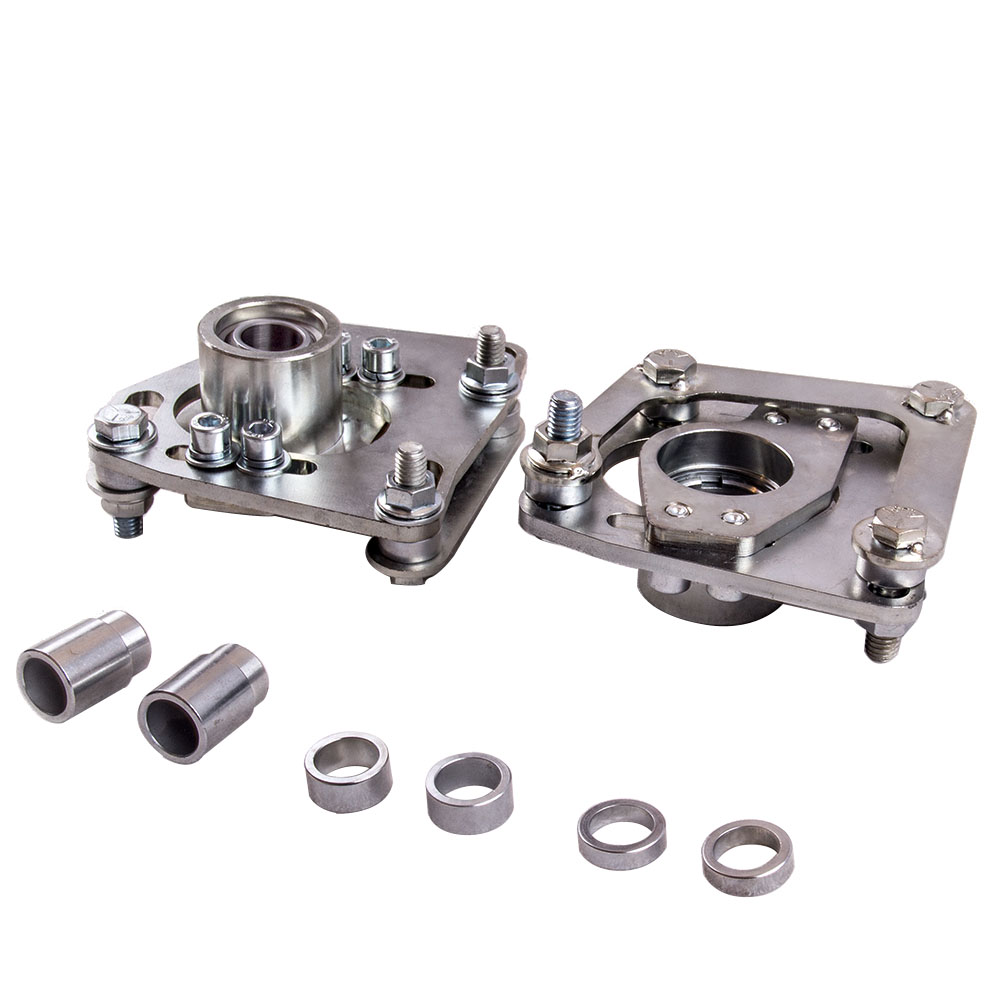 2 Pieces Aluminum  Caster Plates Camber Plate Front for Ford Mustang 1994-2004