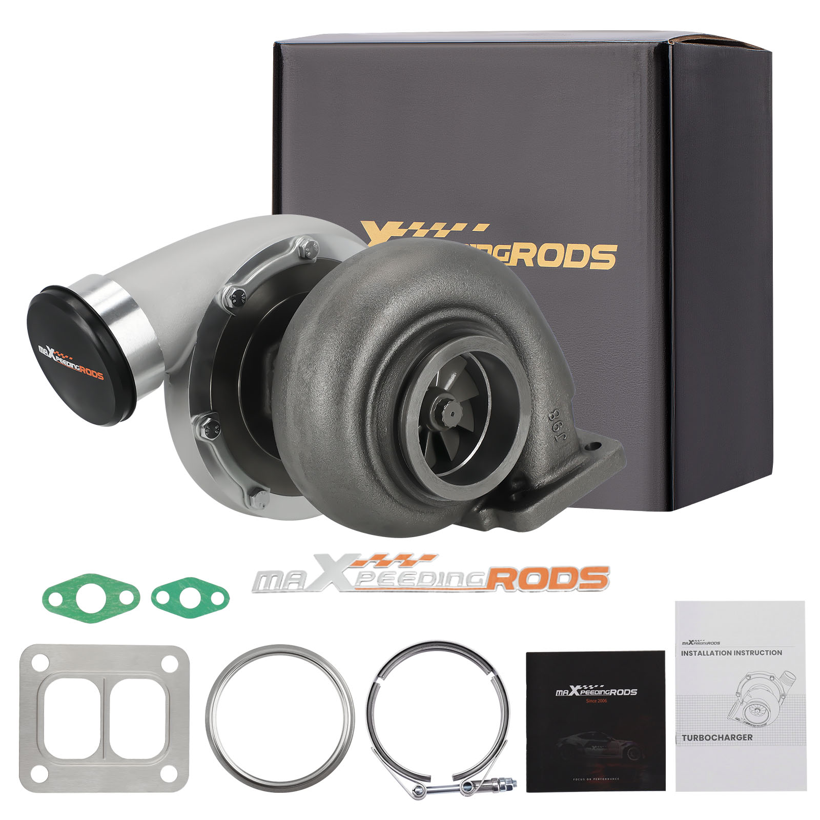 GT45 TWIN-SCROLL Turbo T4 V-band Flange A/R .66 A/R 1.05 Turbocharger 600+HP