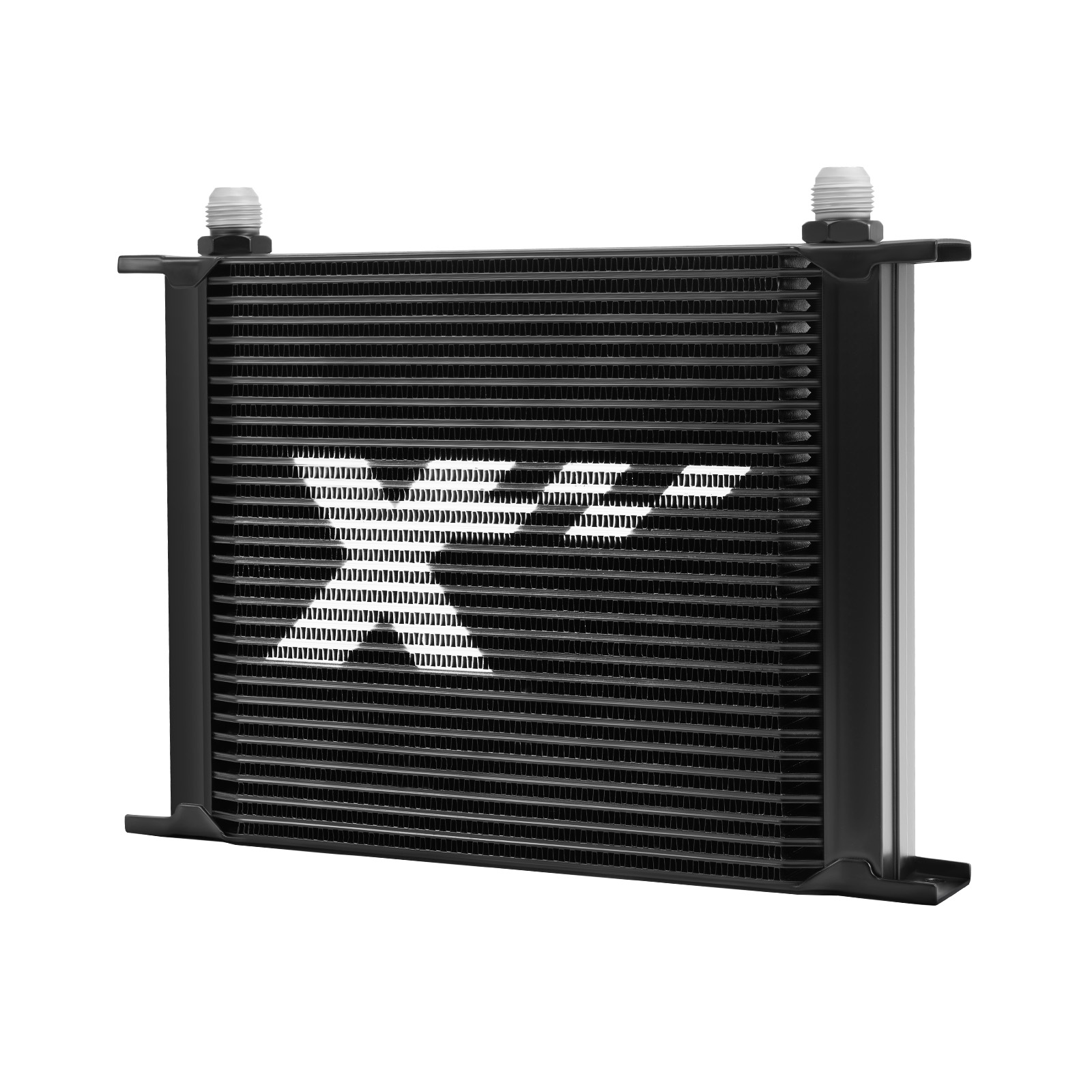 Oil Cooler Kit 30 Row Universal Transmission 10AN Aluminum Black Thermostatic