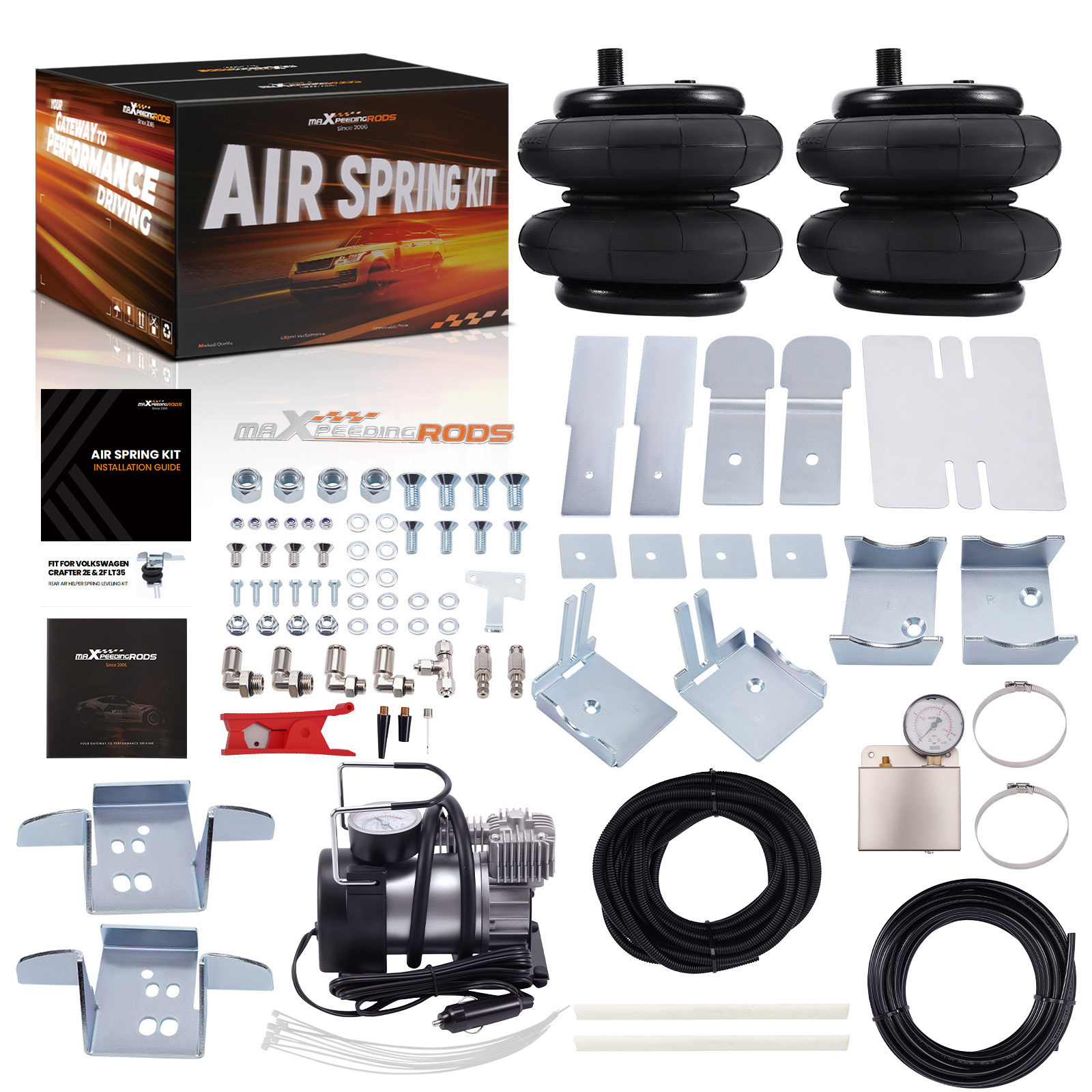 Kit Ressort Suspension Pneumatique for Mercedes Sprinter 906 2006-2018 Arrière