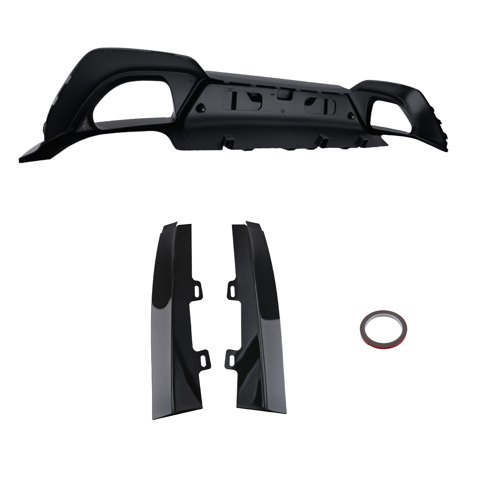 Rear Diffuser Lip For 19-22 BMW 3 Series G20 Sport 330i M340i CARBON FIBER STYLE