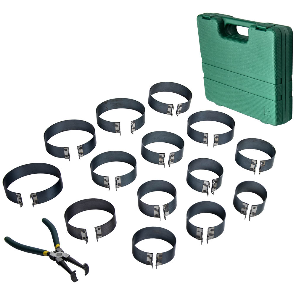 Piston Ring Compressor Cylinder Installer Plier 14 Band Tool ATV Car Engines New - Foto 14