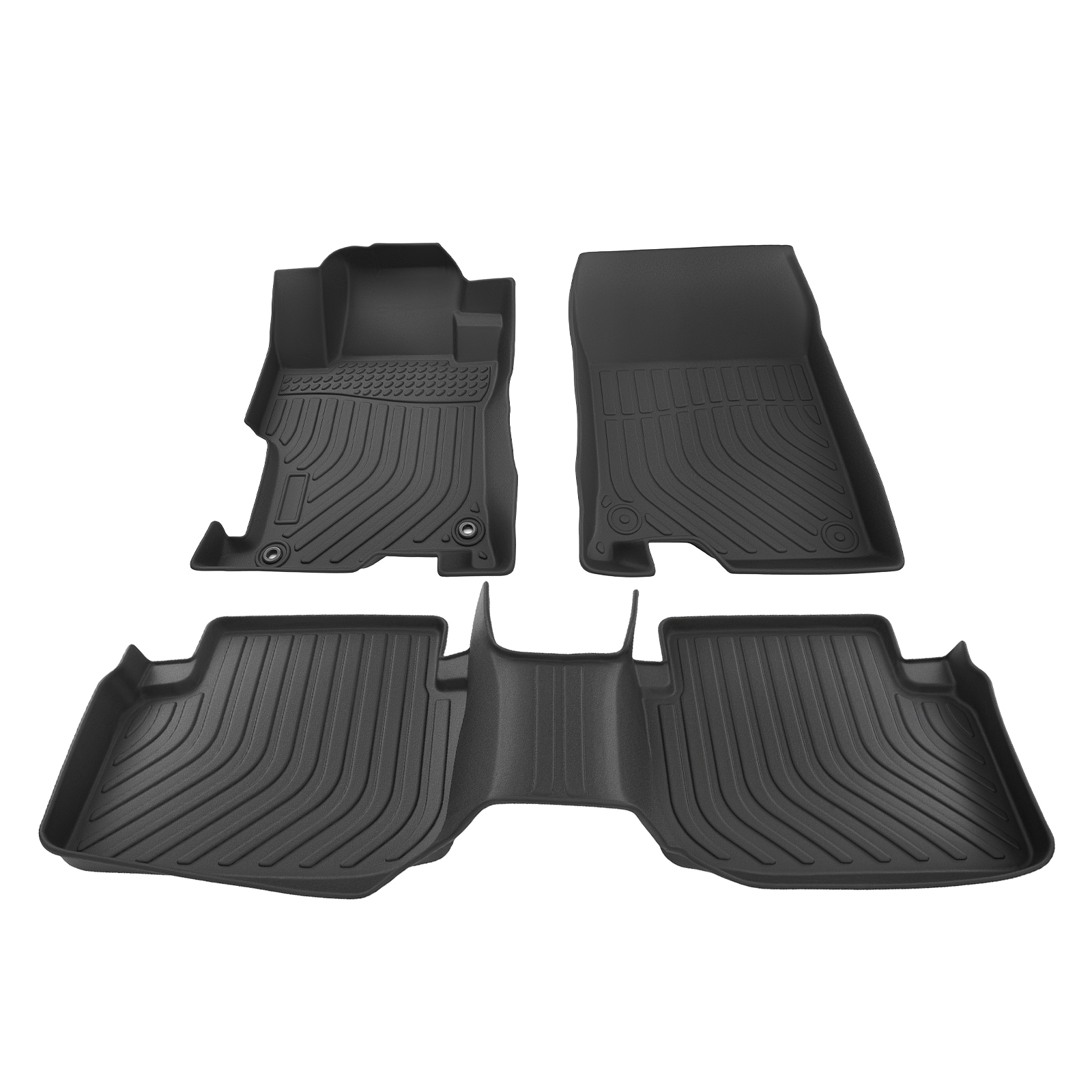 All Weather TPE Floor Mats Liner For Honda Accord Sedan 2008-2012 Black Car Mat