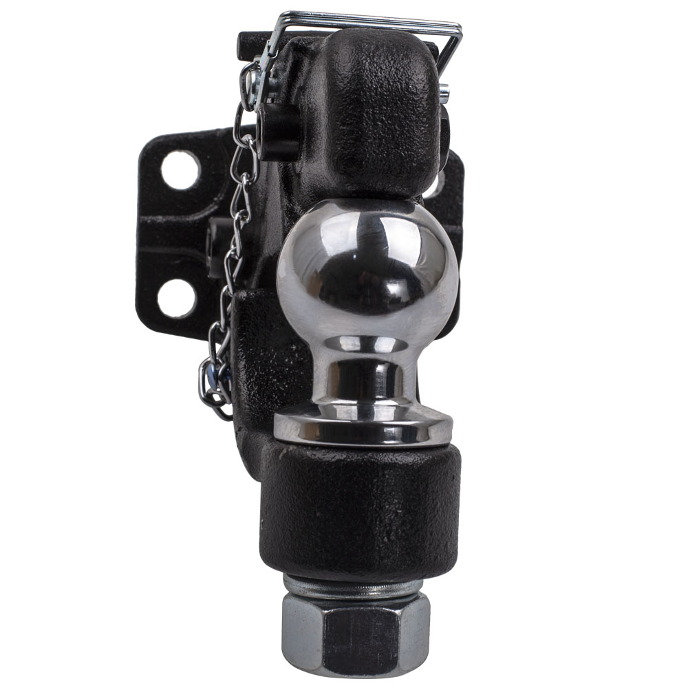 Heavy Duty 8 Ton Combination Hitch Pintle Hook Tow Towing 4 Bolt Truck