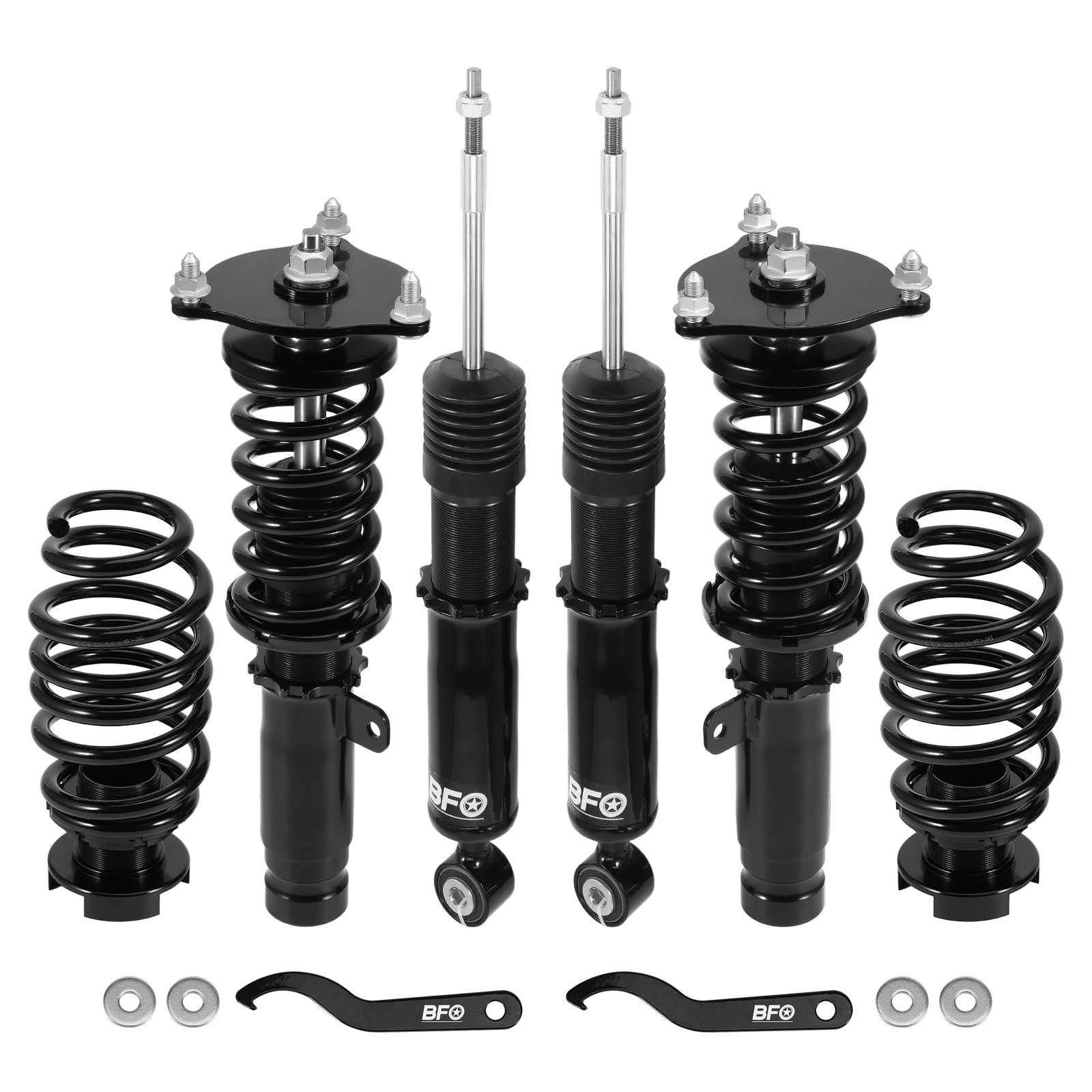 BFO Coilovers Suspension Lowering Kit for Honda Civic 16-21 FK 52mm Adj. Height