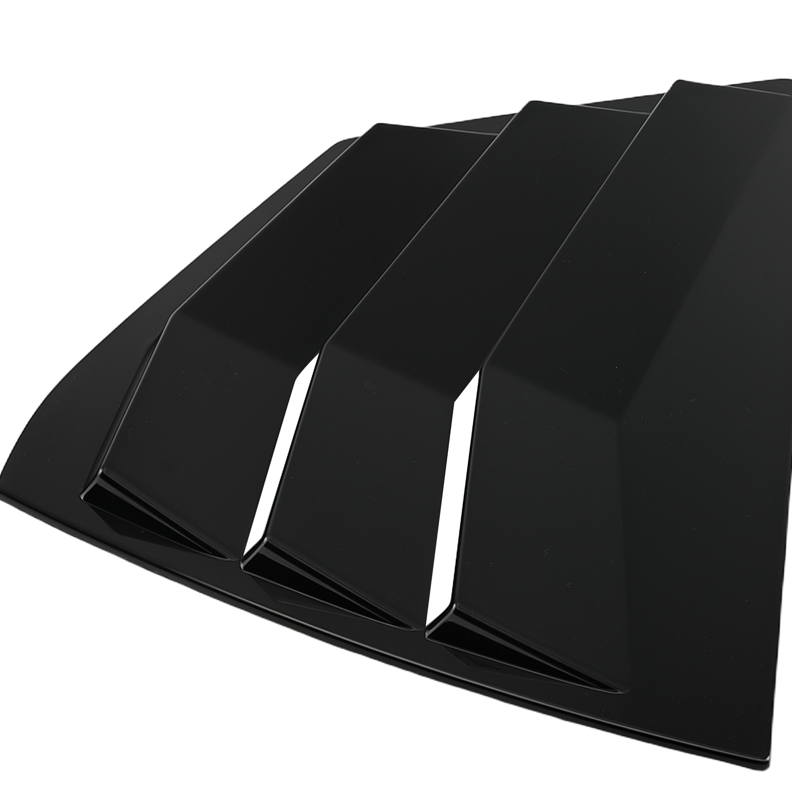 Black ABS Side Window Louvers for Toyota Camry 2025+ Gloss Painted Finish