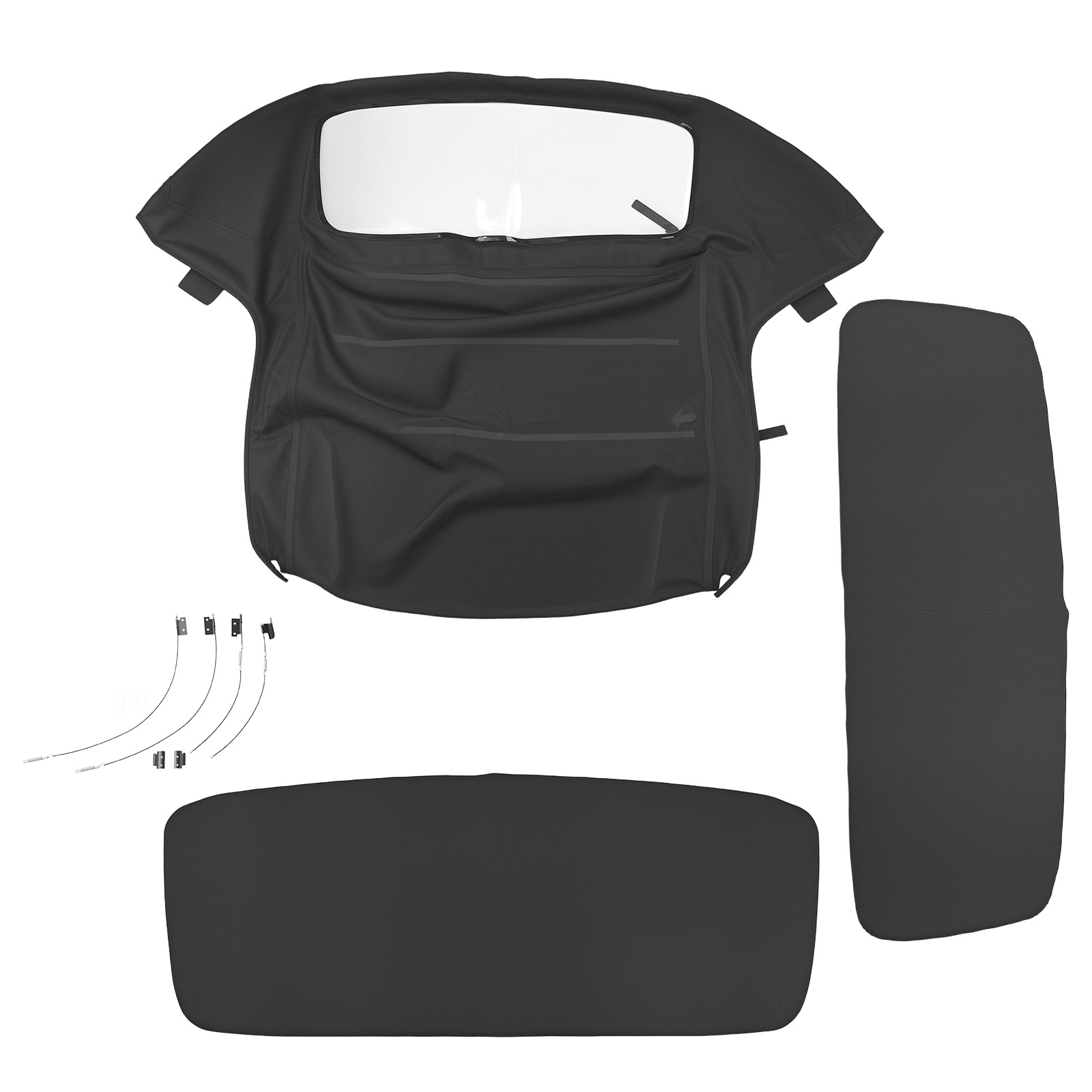 Cabrioverdeck schwarz + Kunststofffenster for BMW Z3 E36 1996-2002 54318411121