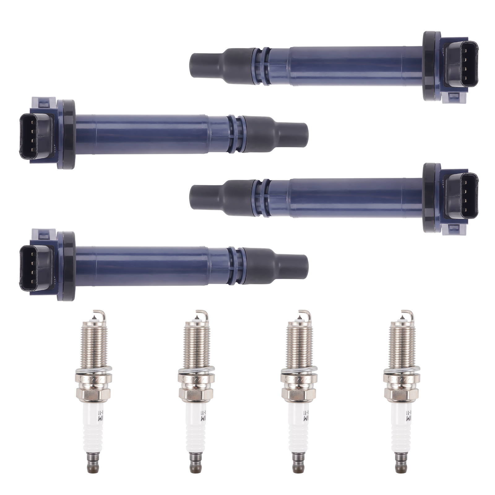 4PCS Ignition Coils & Iridium Spark Plugs Kit for Toyota 4Runner 4.0L V6 2013-19
