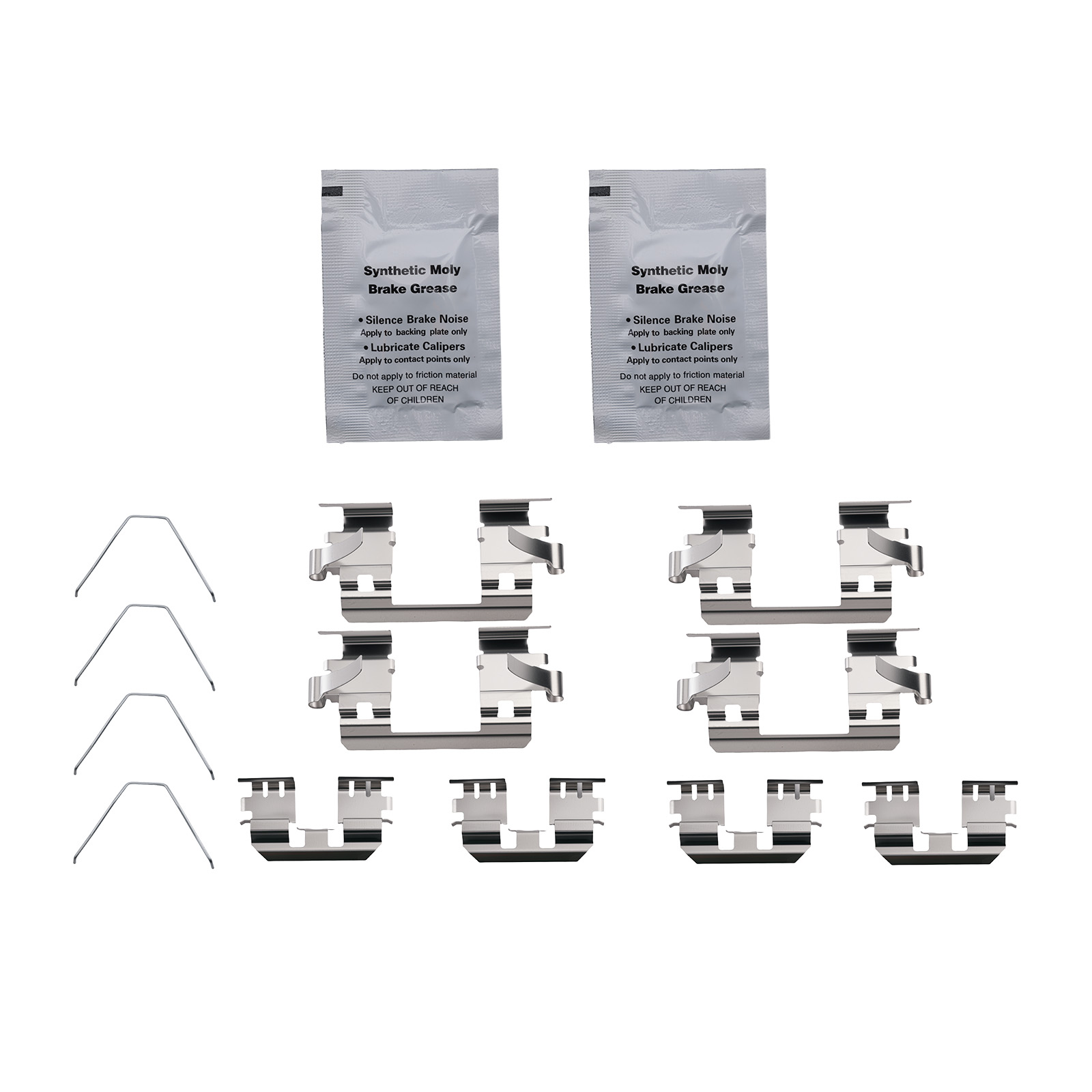 Front Rear Dirver&Passenger Brake Pads for Honda Accord 2013-2017 P1451 P1654