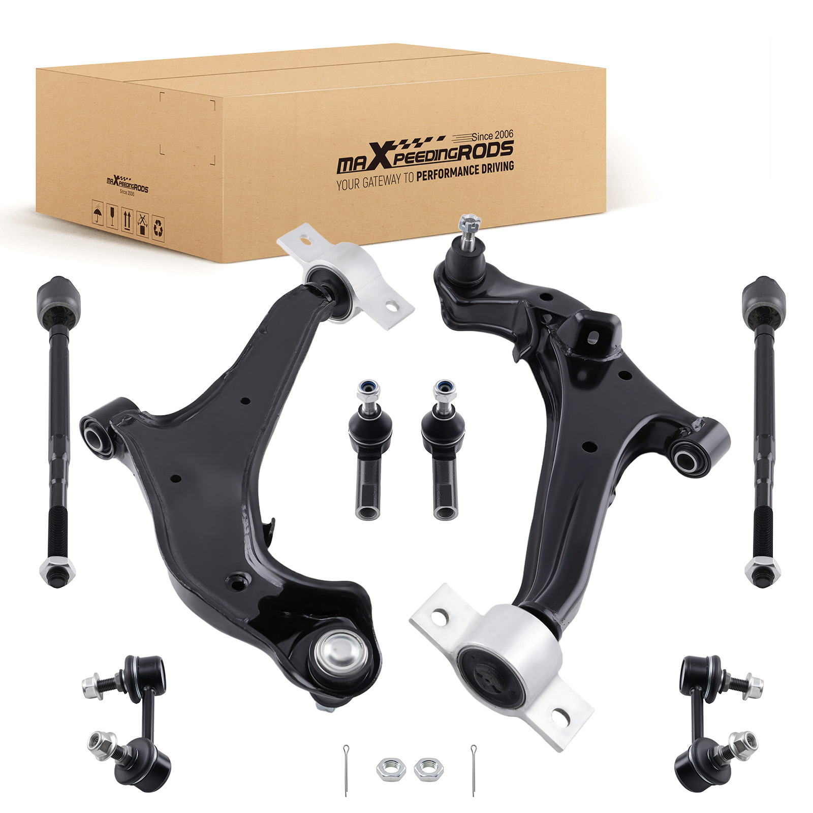 8x Front Suspension Control Arm Kit for Nissan Maxima Infiniti i30 i35 2000-04