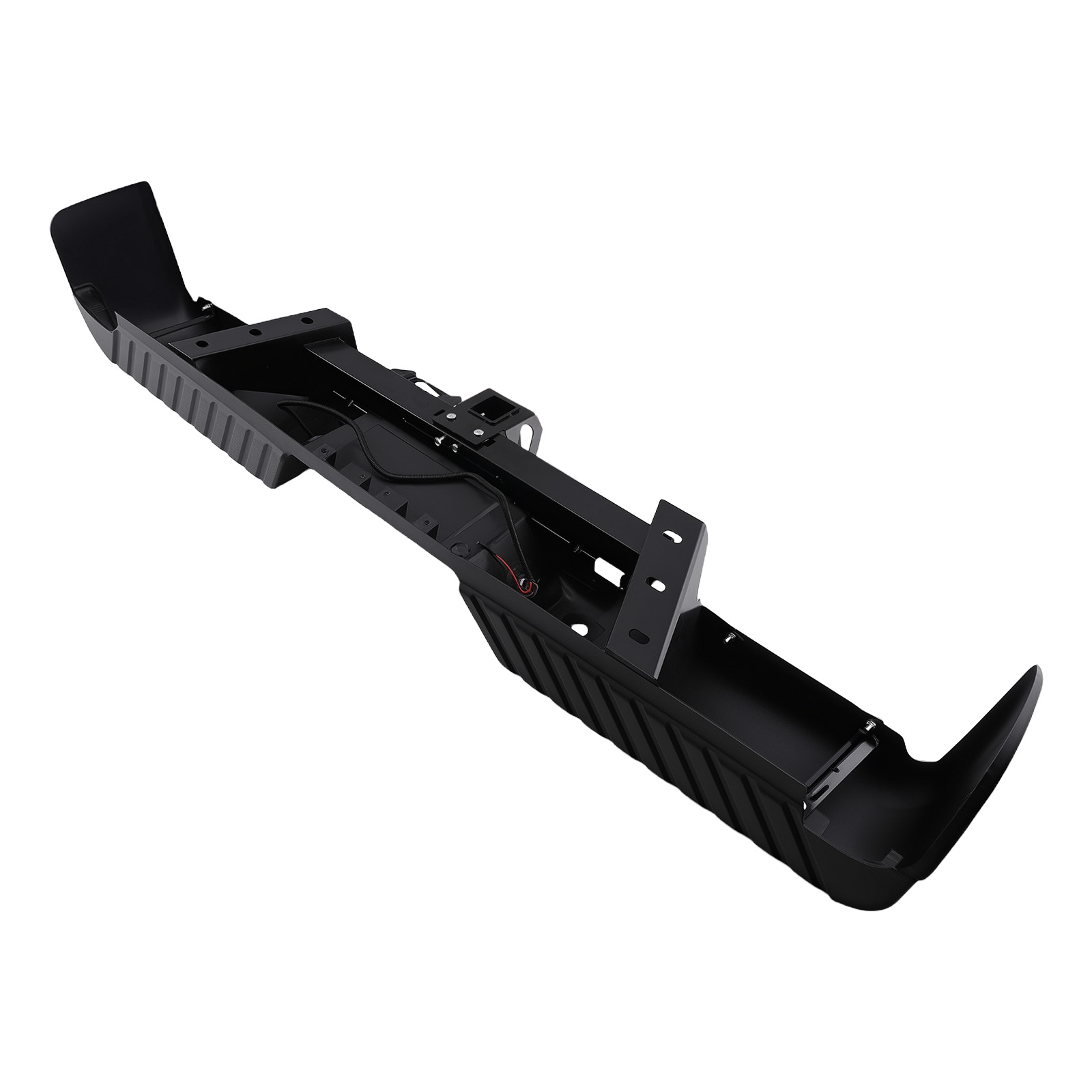 Black Rear Bumper for Ford F150 09-14 w/Sensor Holes 1L3Z13550BA Steel