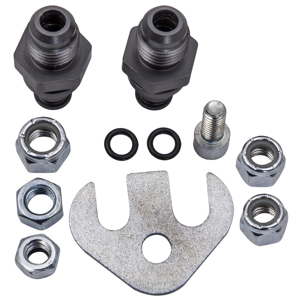 Power Steering Rack AN Line Conversion Fittings (2000-2011) for Ford Focus