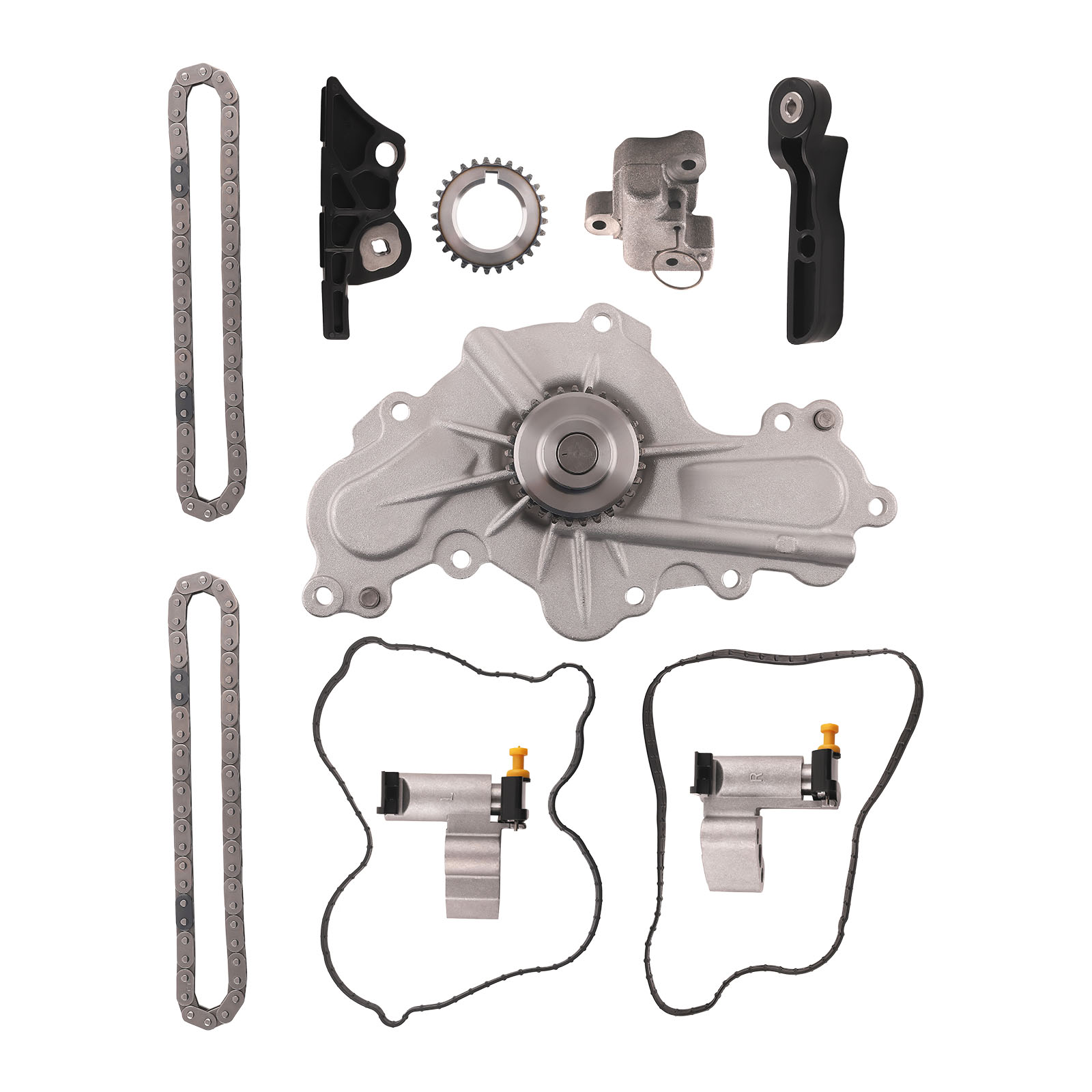 Timing Chain Kit Water Pump Cam Sprocket for Ford Explorer Lincoln MKS MKT