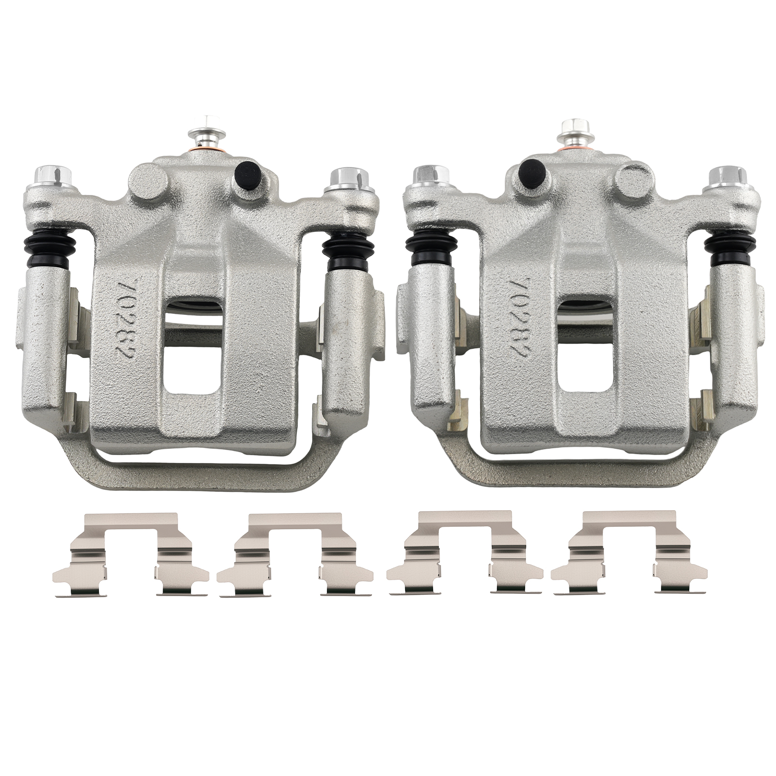 Rear Left Right Brake Calipers Pair for Nissan Rogue 2008-2013 with Bracket
