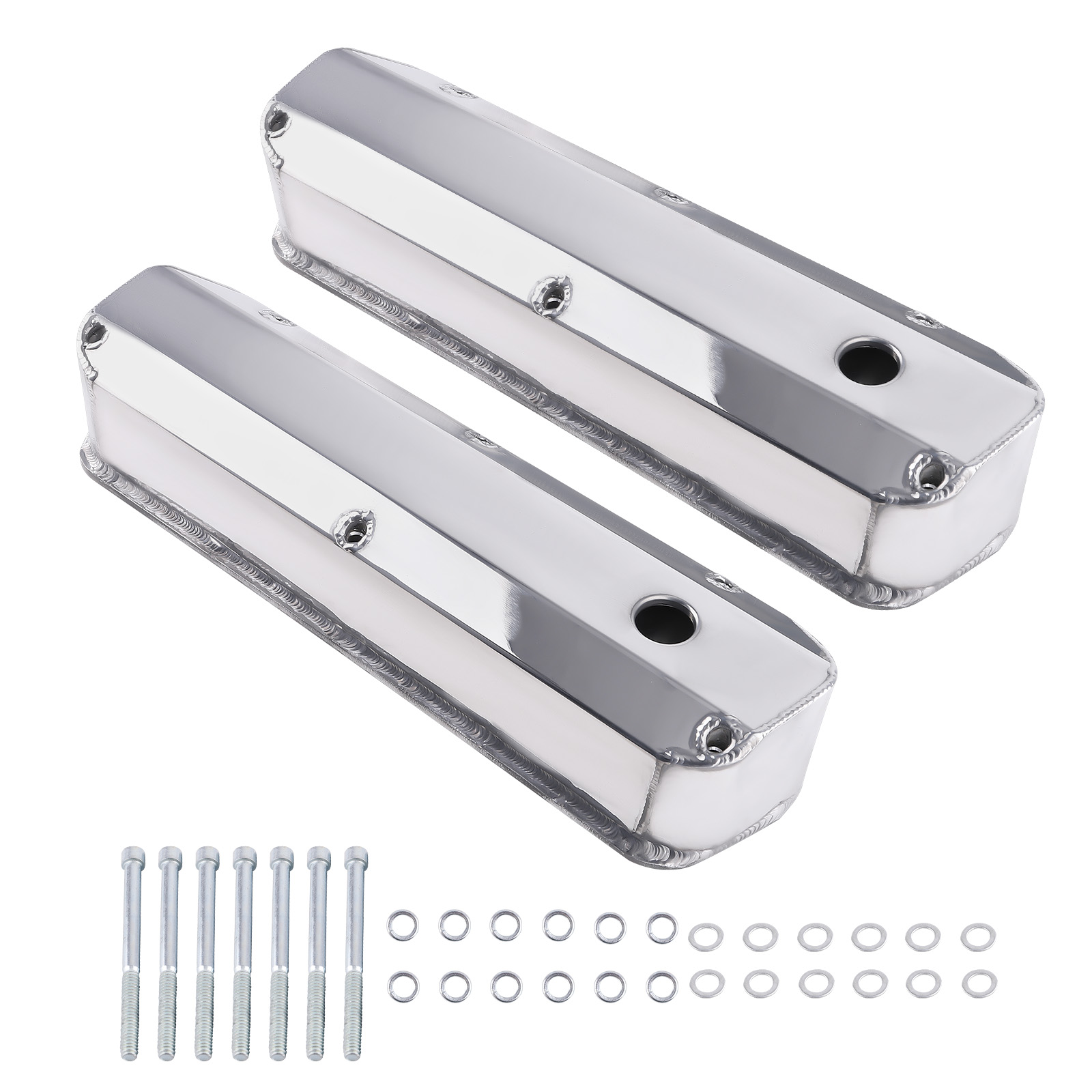 Racing Valve Covers for Ford SBF 289 302 351W V8 1962-1985 Baffled GH-6344