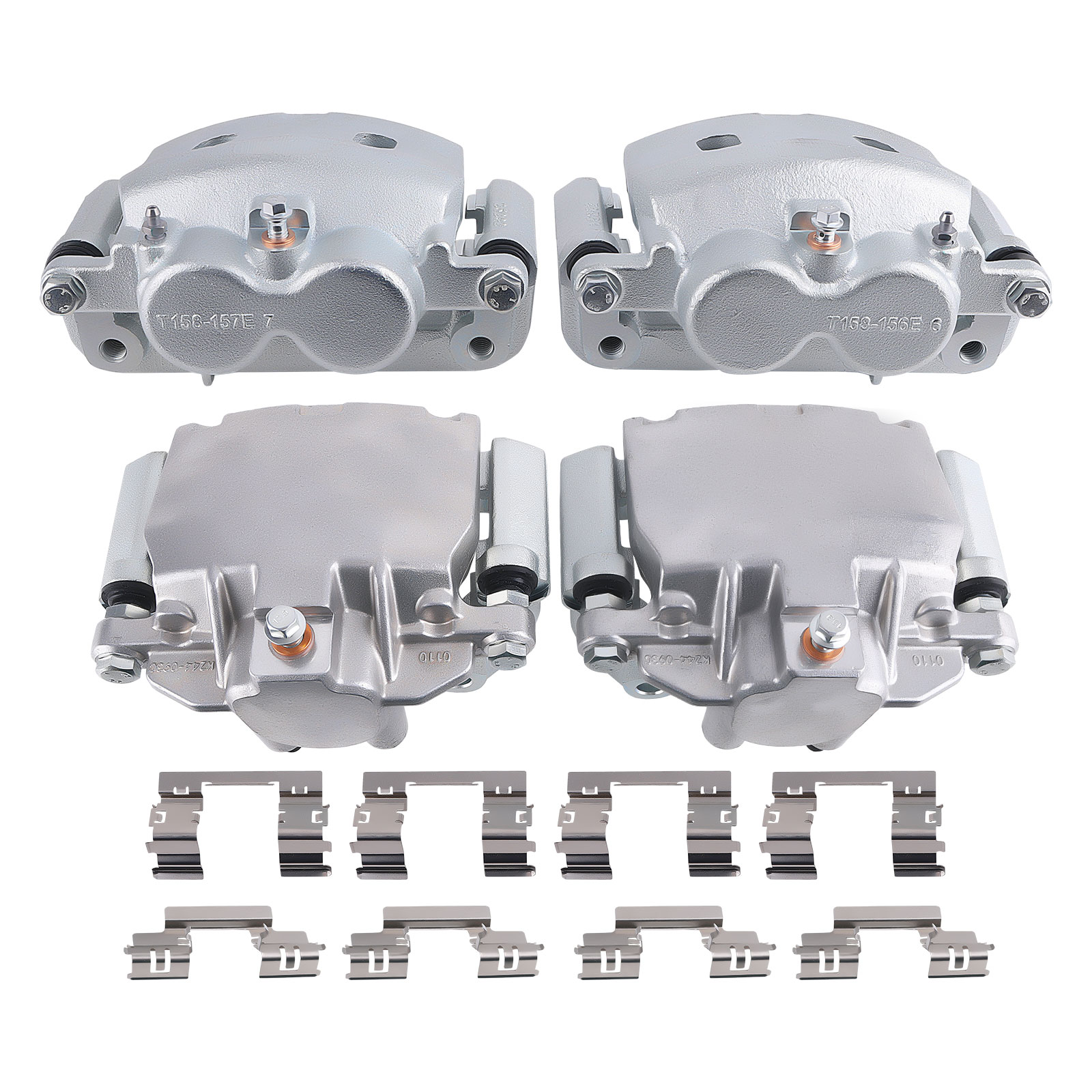 Pair Of Front Brake Calipers For Chevy Silverado 1500, GMC Sierra, Tahoe, Yukon, Suburban, Escalade (2008-2020)