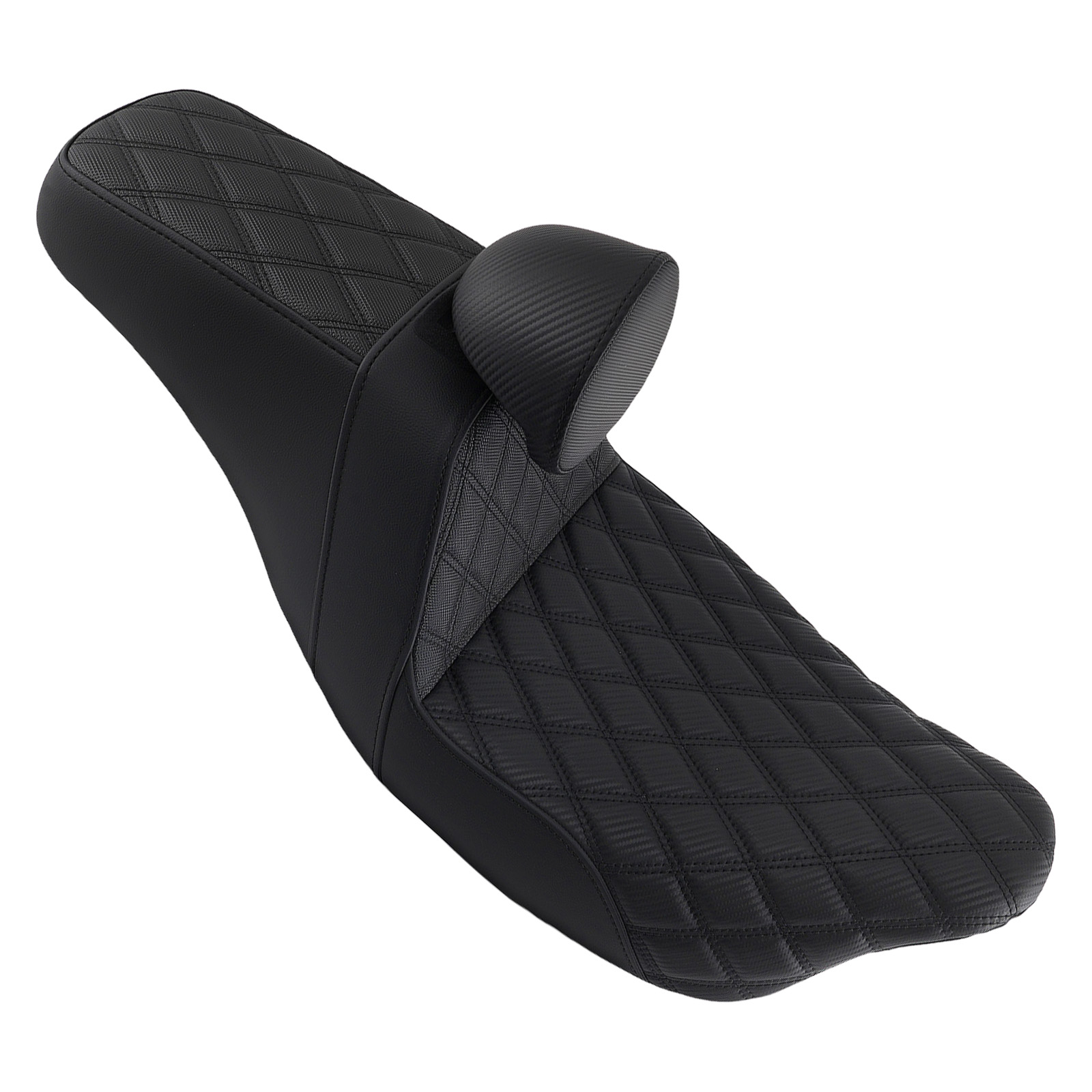 Full Stitch Two Up Seat for Harley Road Glide Touring 2009-2023 Black