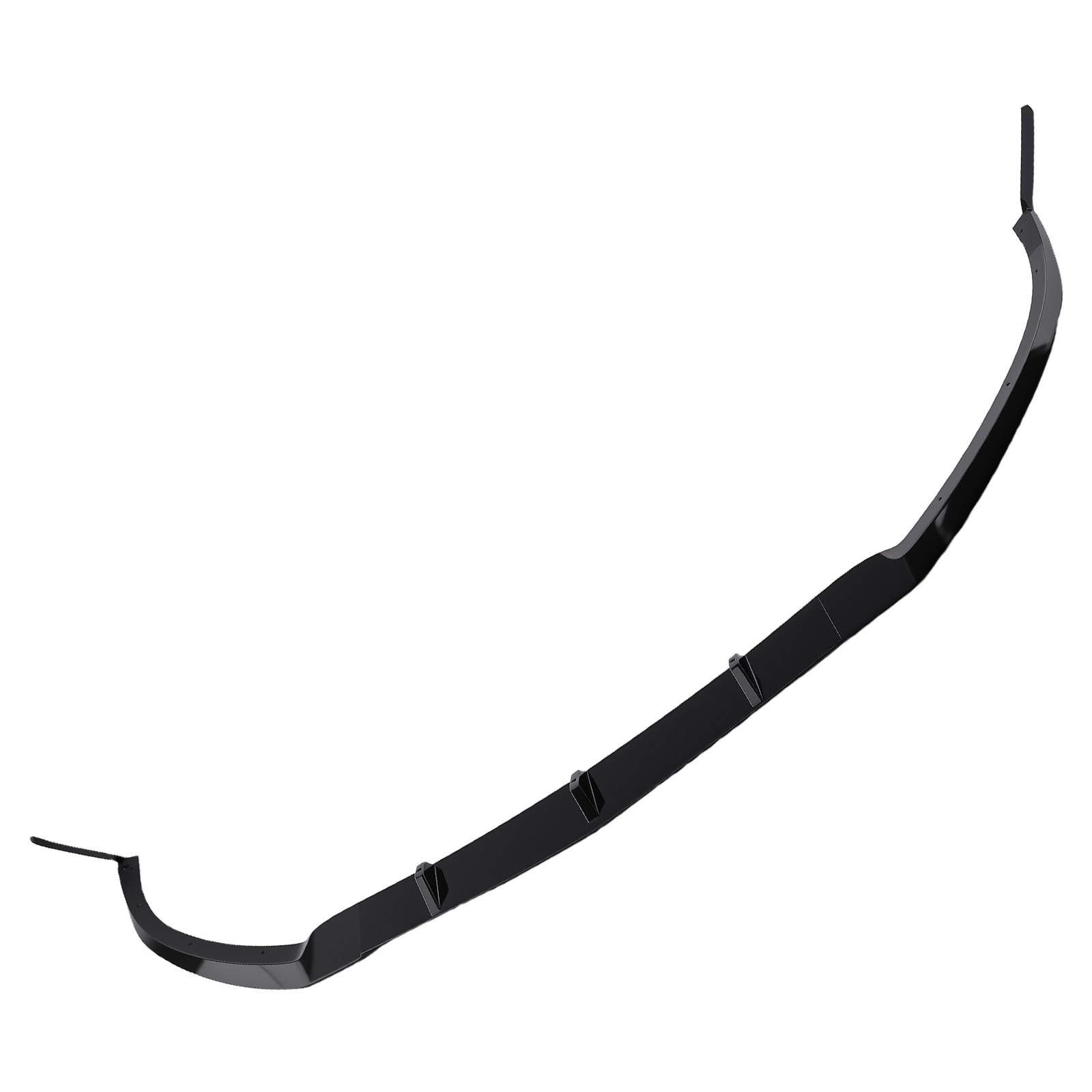 Black Front Lip Kit for Mercedes-Benz W205 C63 AMG 2015-2022 5PCS Plastic