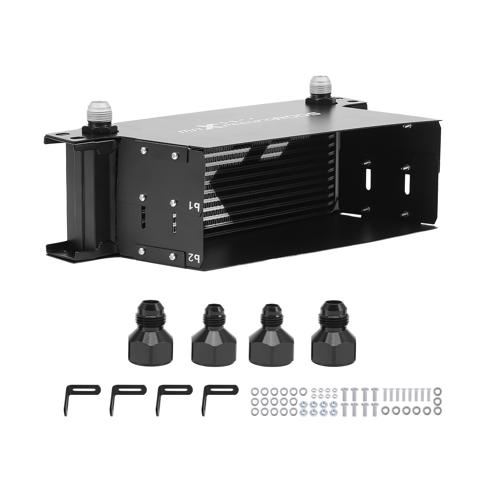 Kit Radiateur Huile 13 Rangees Aluminium AN10 Adaptateurs 8AN 6AN Universel