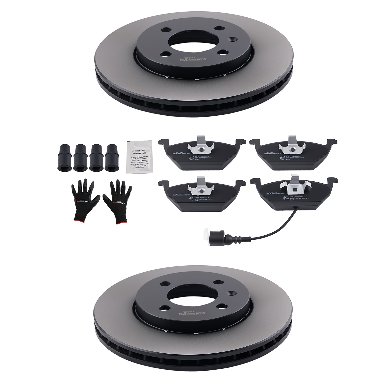 Ensemble Disques Ventilés Plaquettes for VW Load UP 1.0L 2014-2020