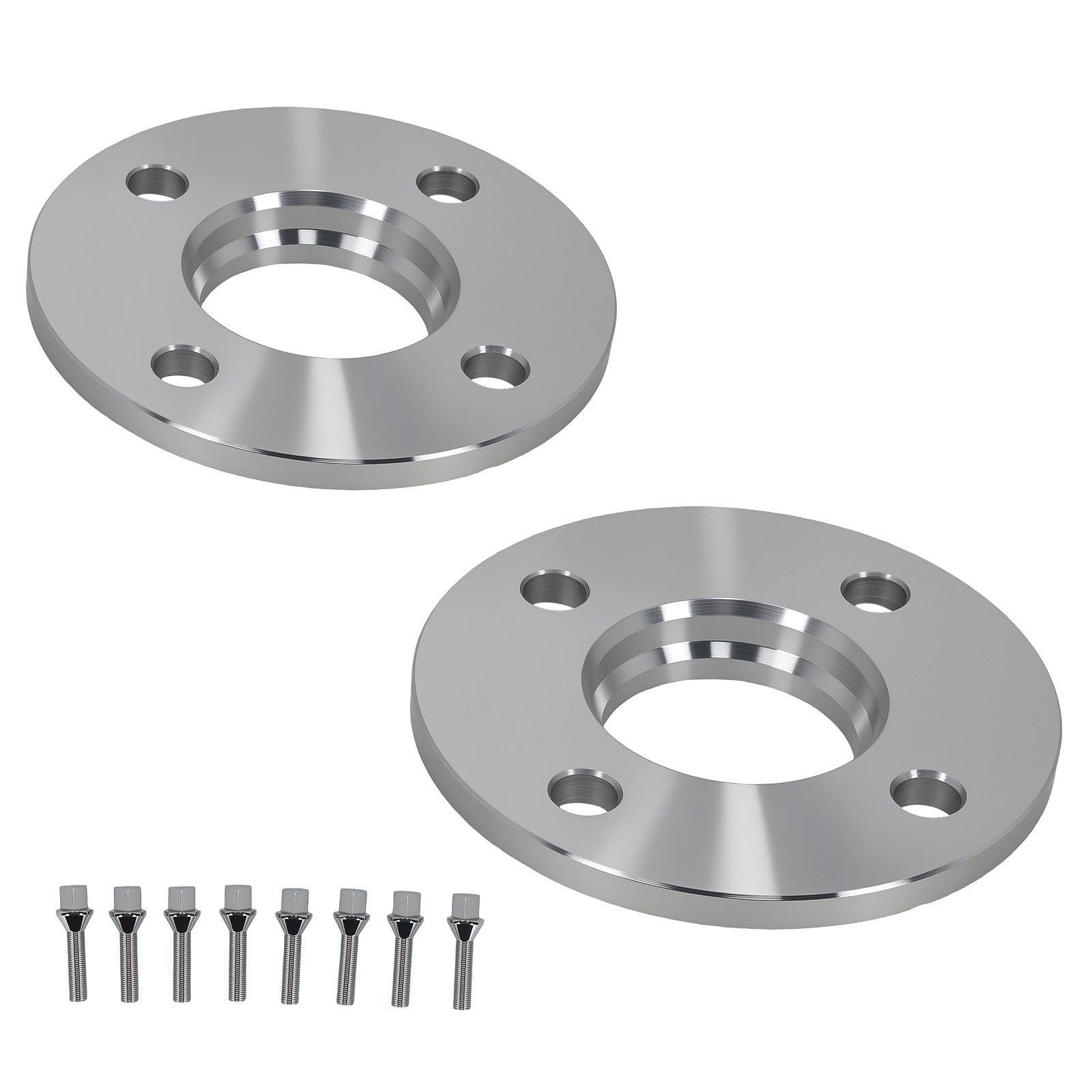 15mm Distanzscheiben Kit 4x108 for Peugeot M12x1.25x46mm 65.1mm Aluminium