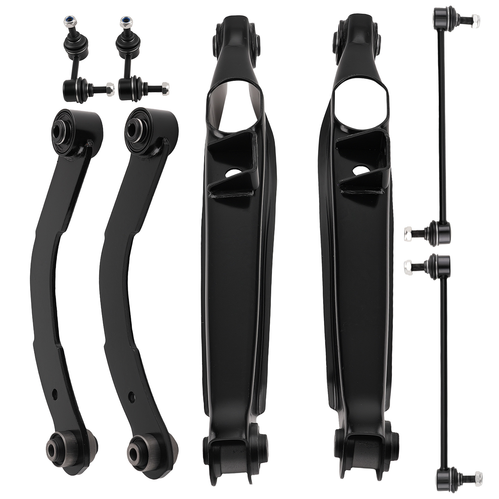 8pc Rear Control Arms Sway Bar Links for 2007-2009 Dodge Caliber Patriot Compass