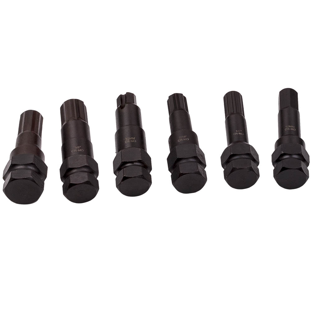 spline locking lug nut master key set