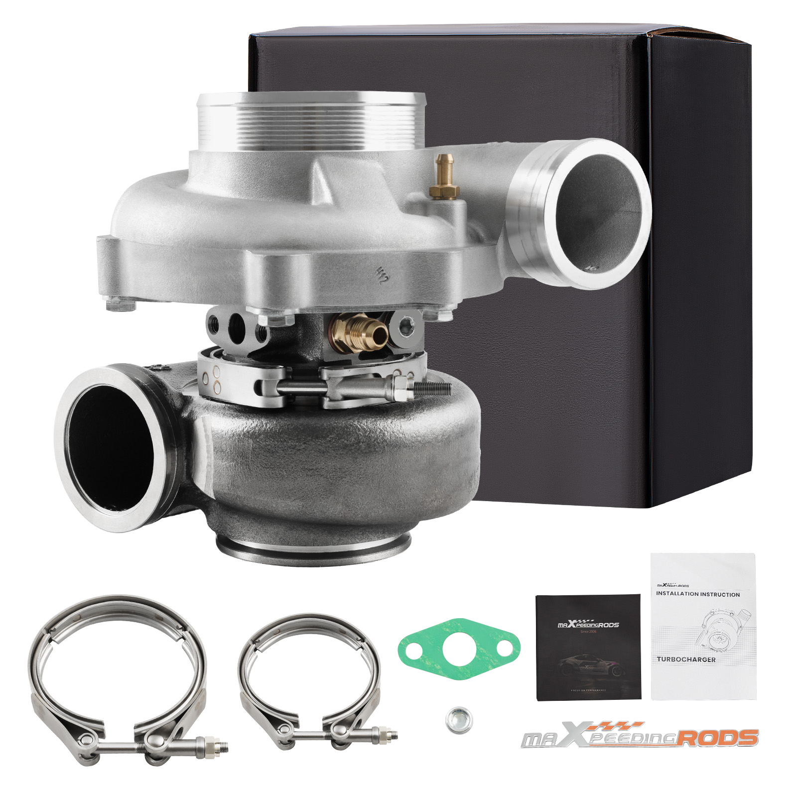 Billet Turbo Dual Ceramic Ball Bearing 1050HP A/R 0.75 0.83 for 2.0L-5.5L Engine