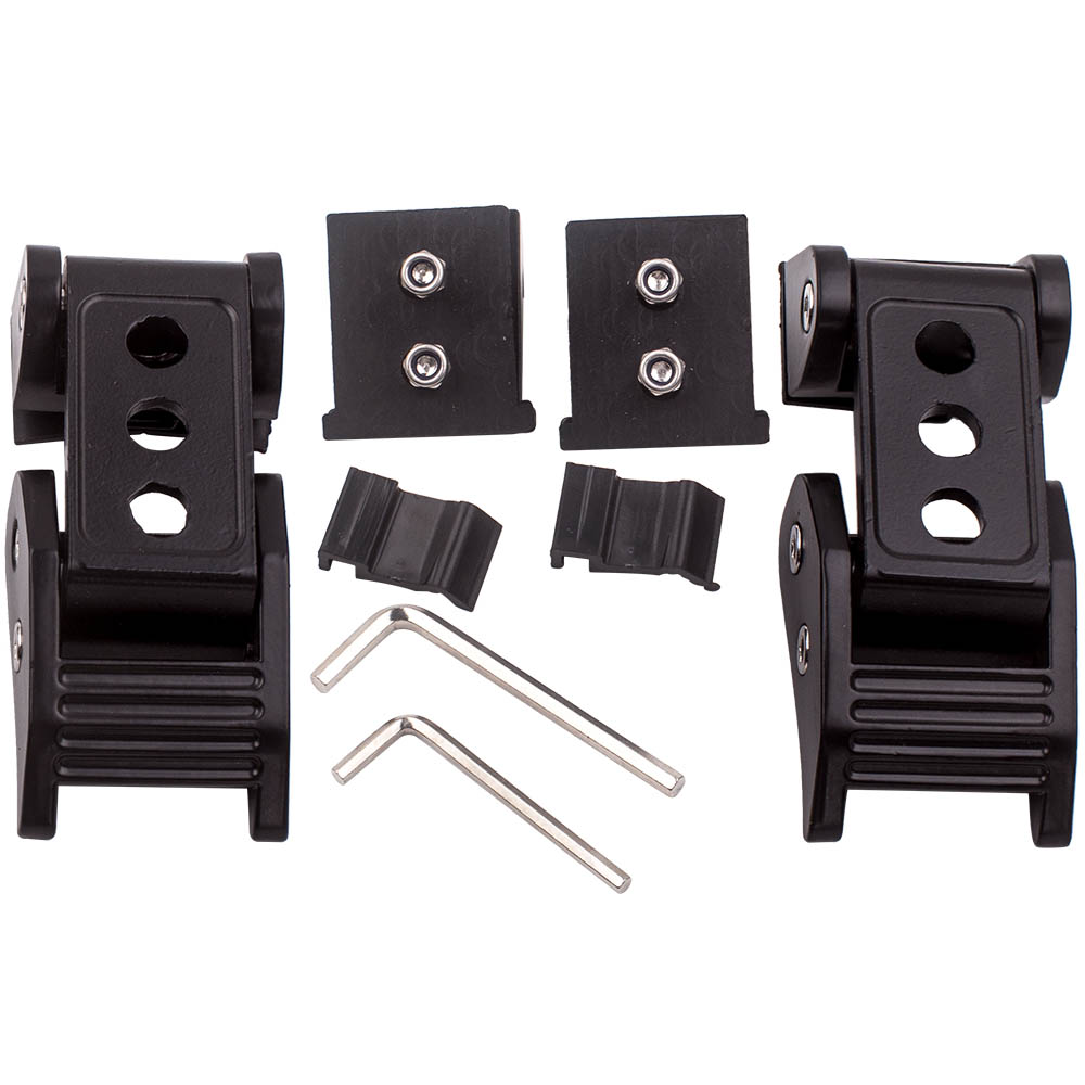 2x Hood Latch Locking Catch w/ Rubber Pads for Jeep Wrangler JK 2007 2008-2018