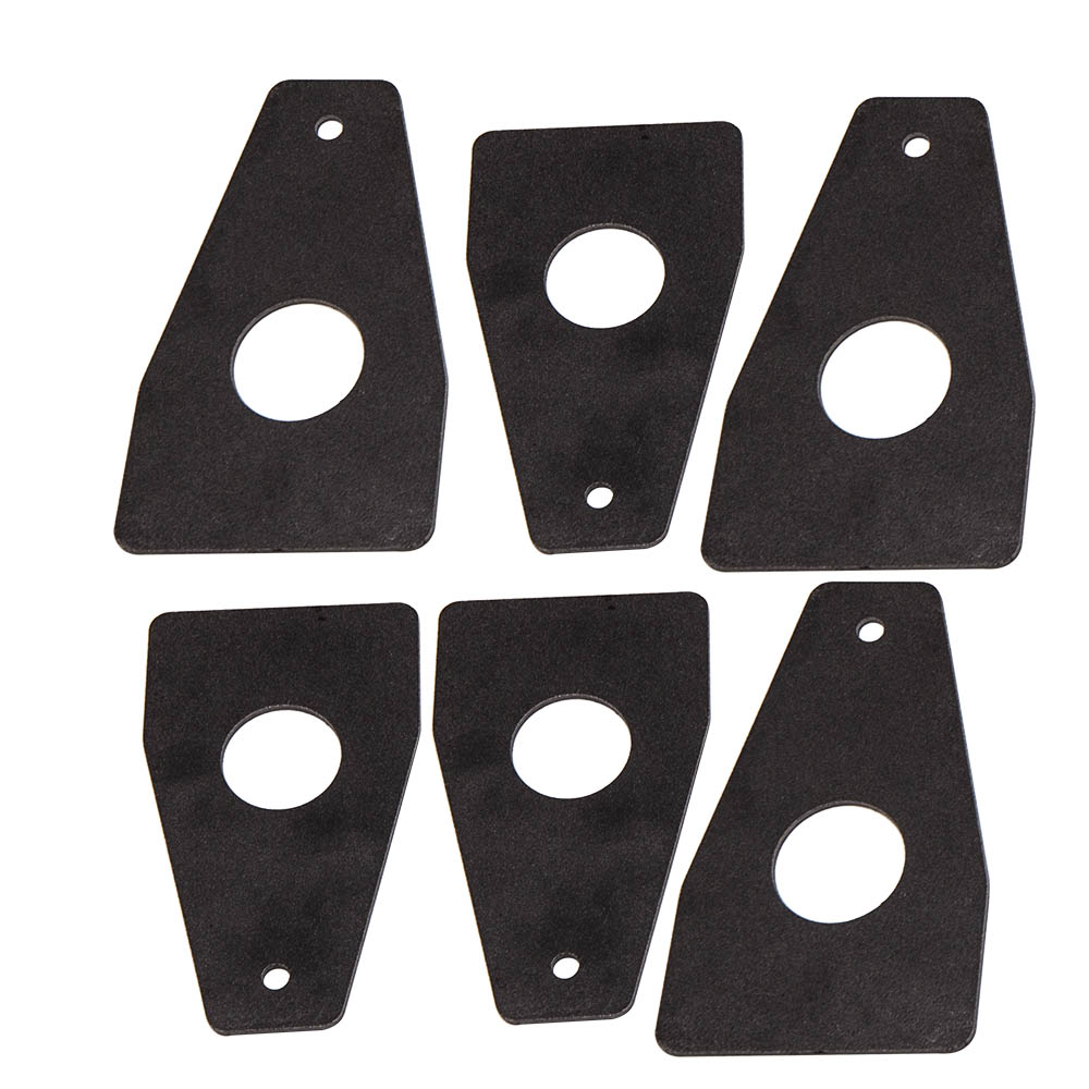 6pcs Universal  Roof Rack Gutter Mounts Bare Steel 6 inch Lrngth