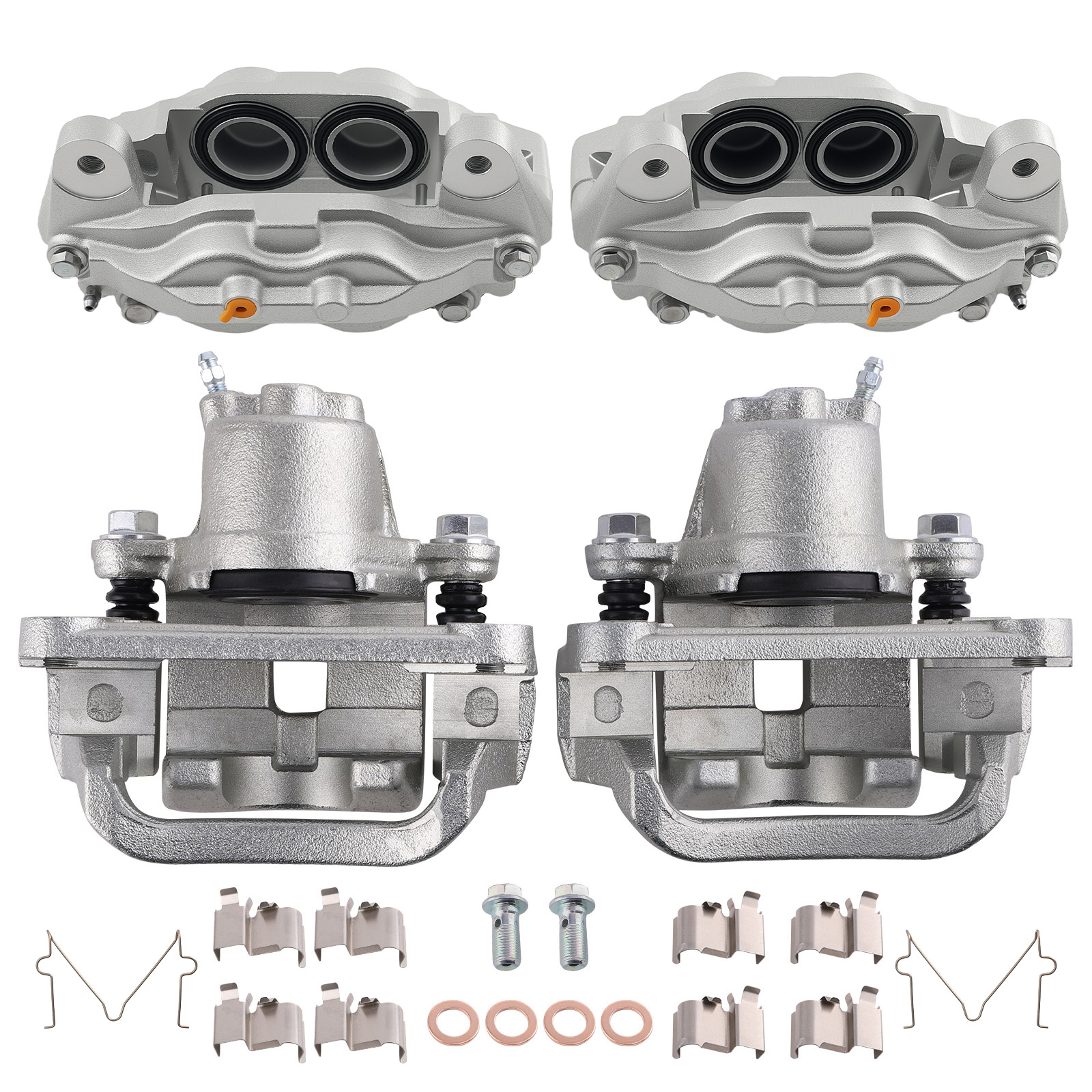 Front Rear Left Right Brake Calipers Kit for Toyota Sequoia Tundra 2007-2016