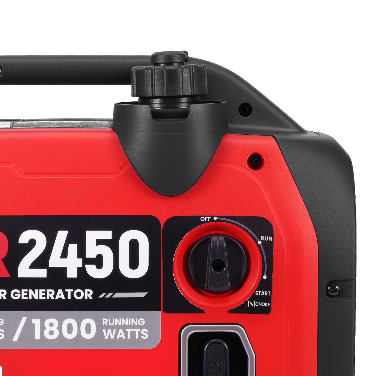58dB Quiet Inverter Generator 1800W Running – CO Auto Shutdown for RV Travel
