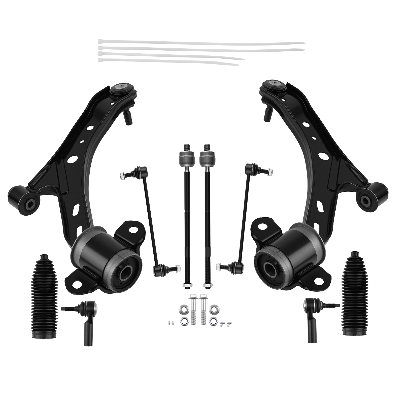 Suspension Front Lower Control Arms Tie Rods For Ford Mustang 2005 - 2006 4.0L