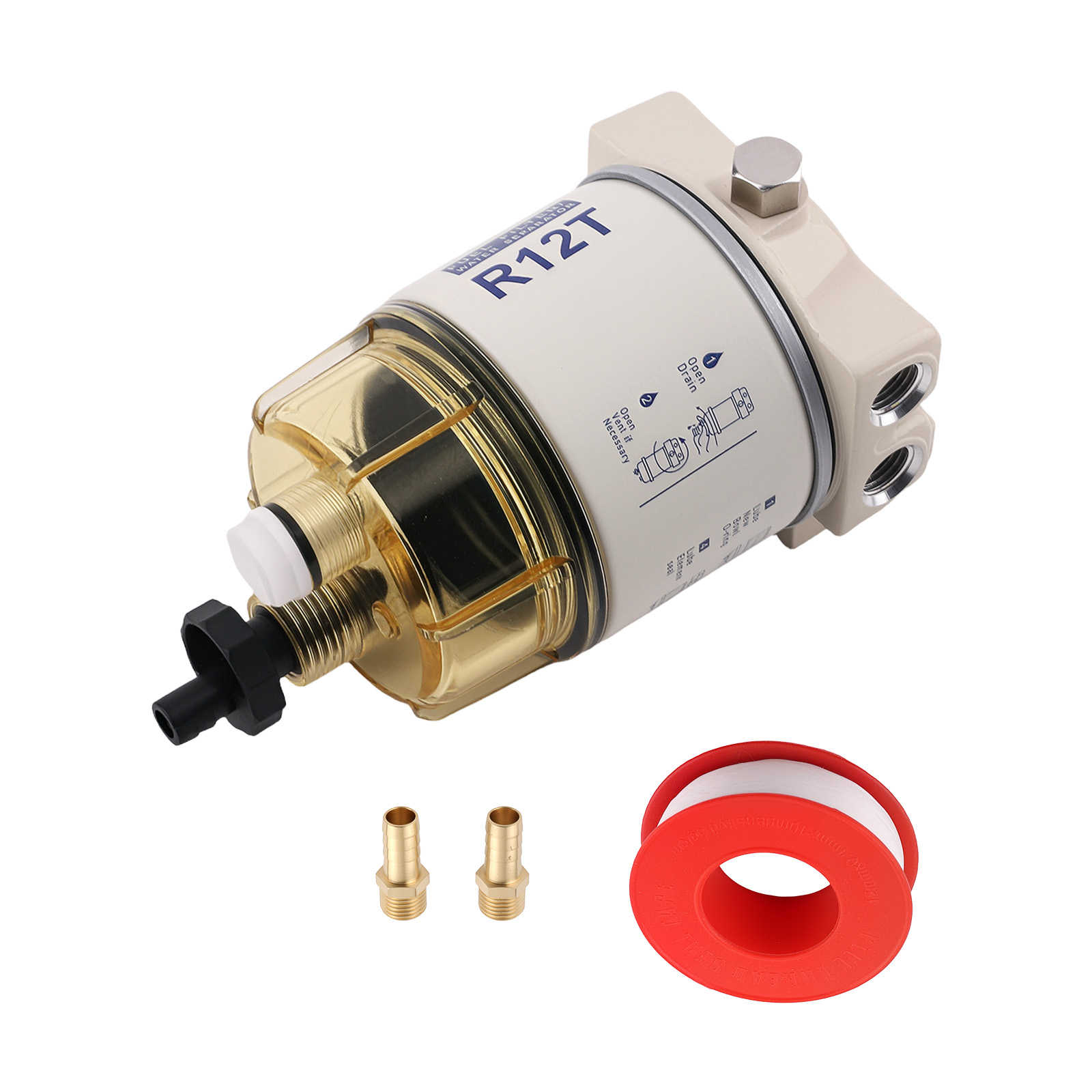 Fuel Water Separator R12T S3240 for Off Road Equipment M18x1.5 30GPH