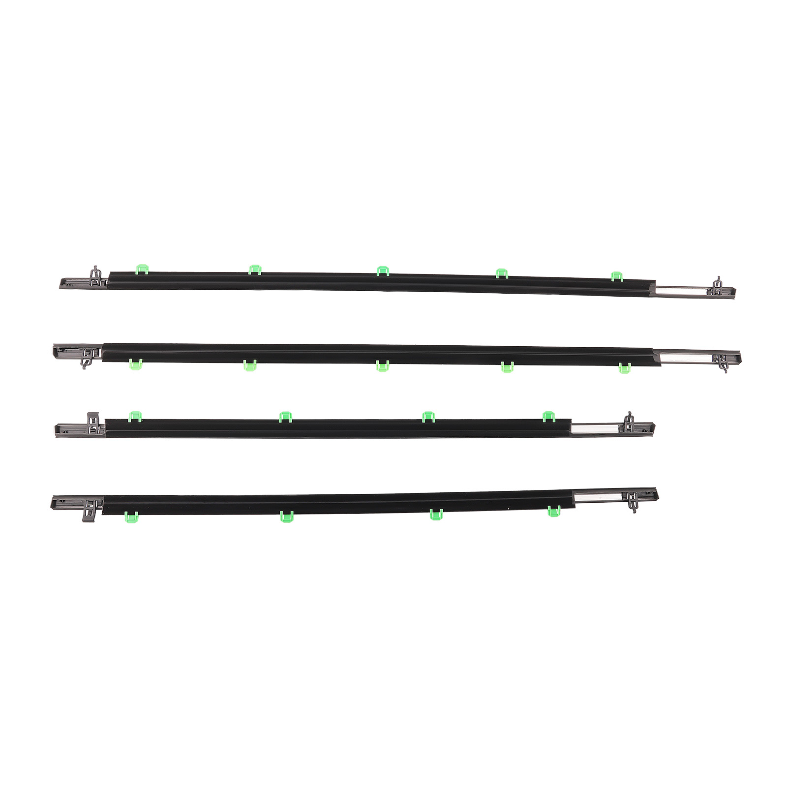 4PC Window Molding Trim Sill Seal Belt External For Honda CR-V 2007-2011