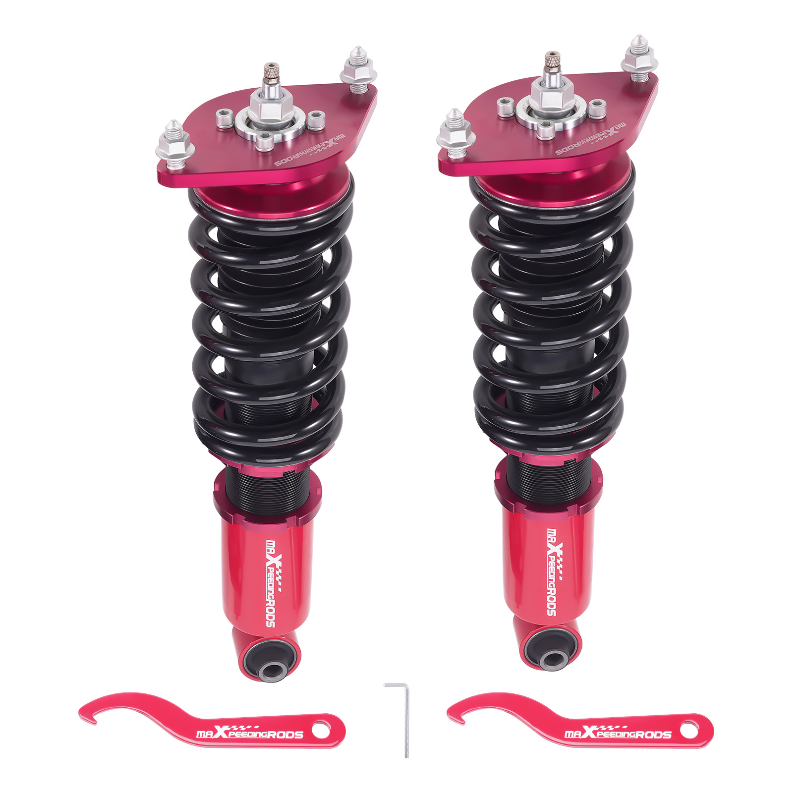 2x Rear Coilovers 24 Way Damper Suspension Kit For Subaru Impreza WRX 2008-2014