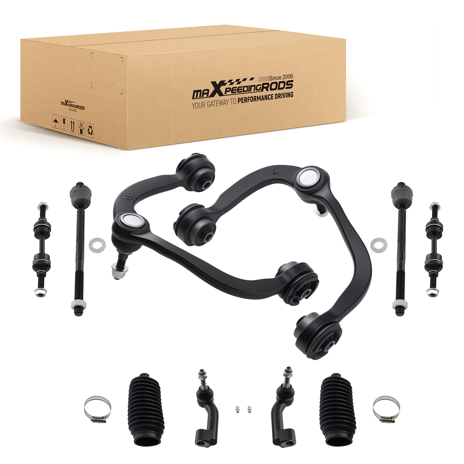 10x Front Upper Control Arm Stabilizer End Link Tie Rod For Ford F-150 2009-2014