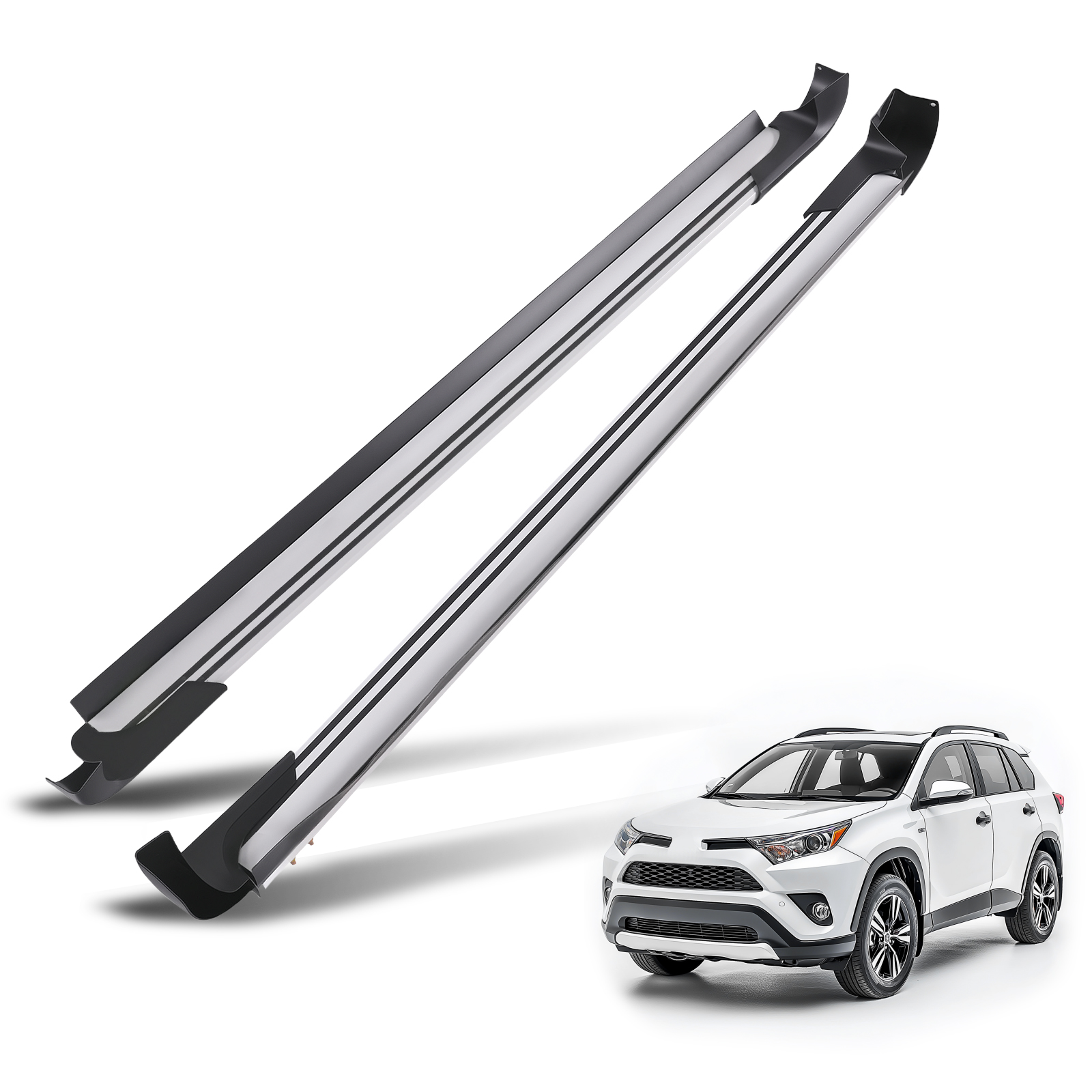 Anti-Slip Running Board Left Right for Toyota RAV4 2016-2018 Side Step Set