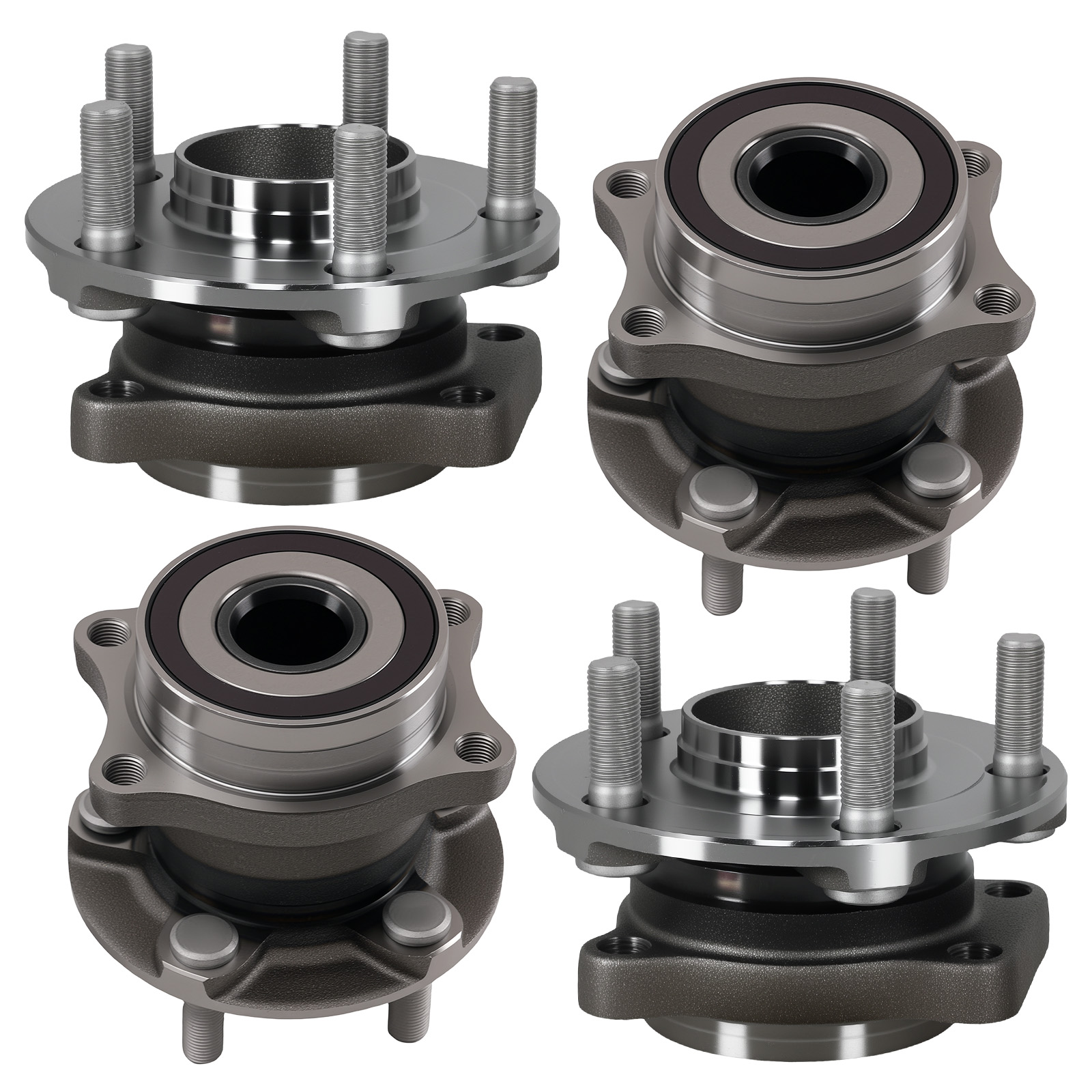 4pcs Front Rear Wheel Hub Bearing Assembly for Subaru Outback 2010-2014 All