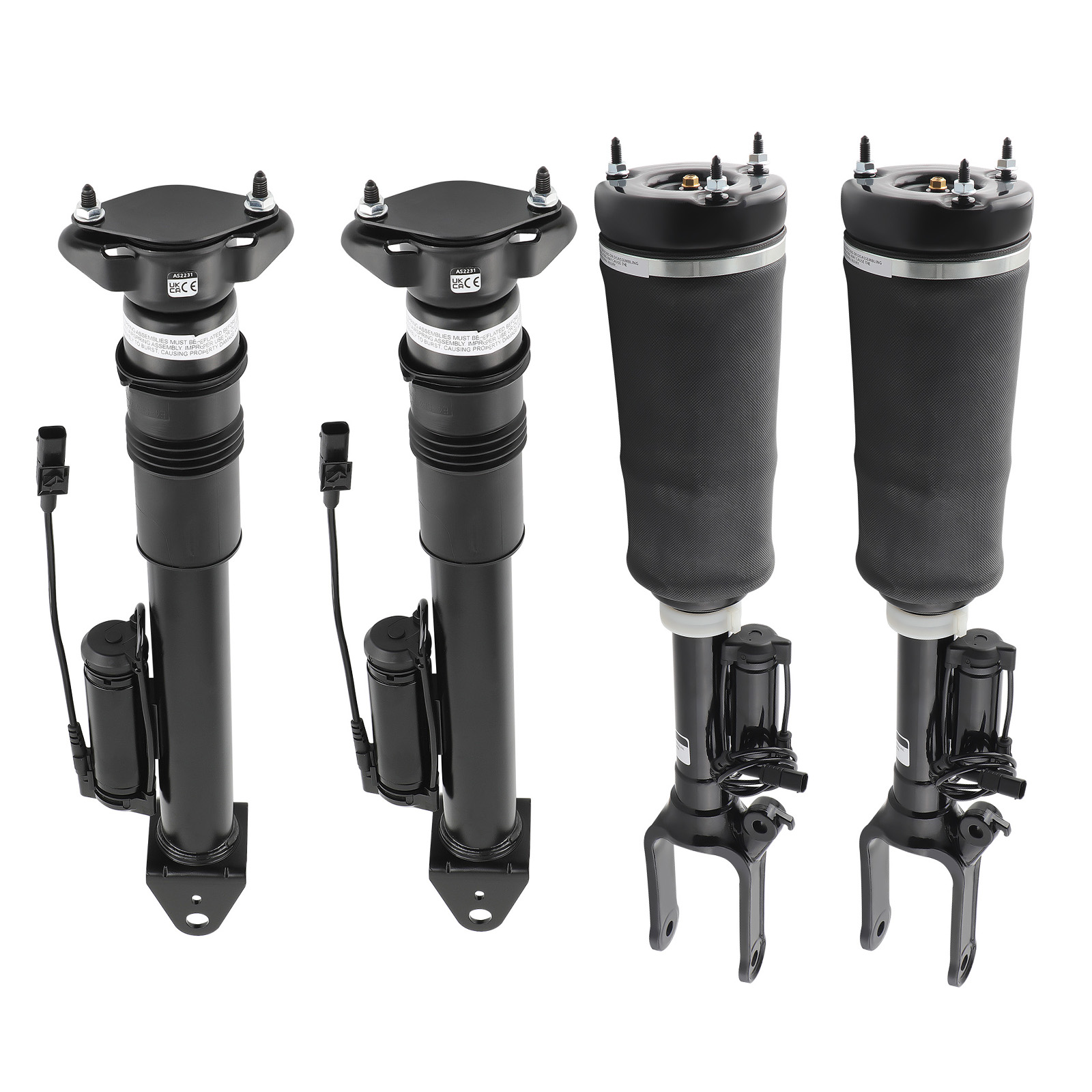 4X Federbeine Luftfederung Stoßdämpfer Hinten Vorne for Mercedes R-Klasse W251