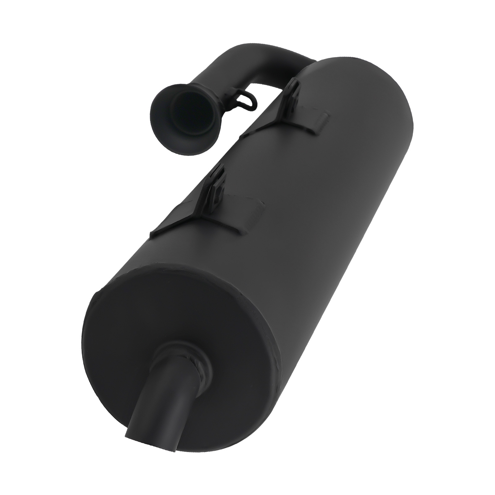 Black Exhaust Muffler for Yamaha RHINO 700 YXR700FSP Sport Edition 2008-2013